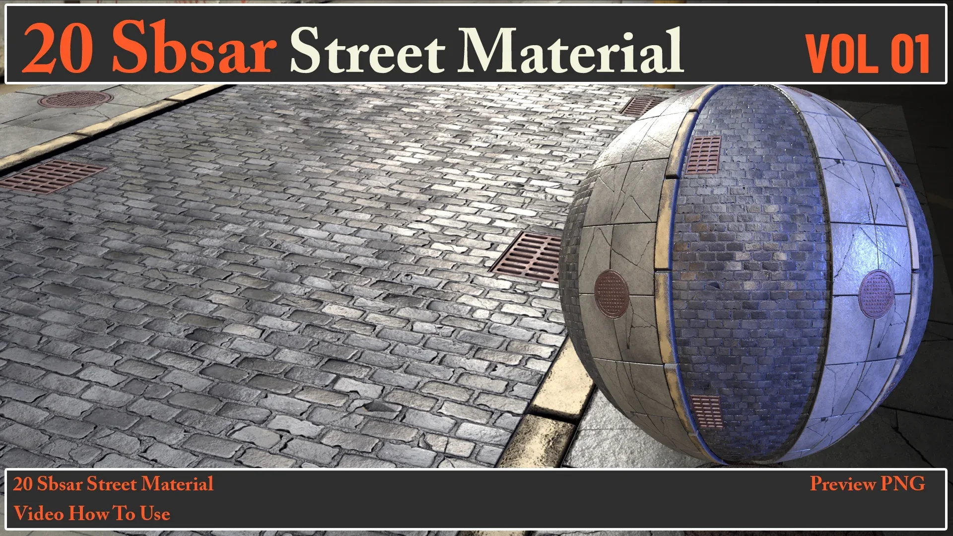 20 SBSAR Street Material VOL 01 + Video How To Use