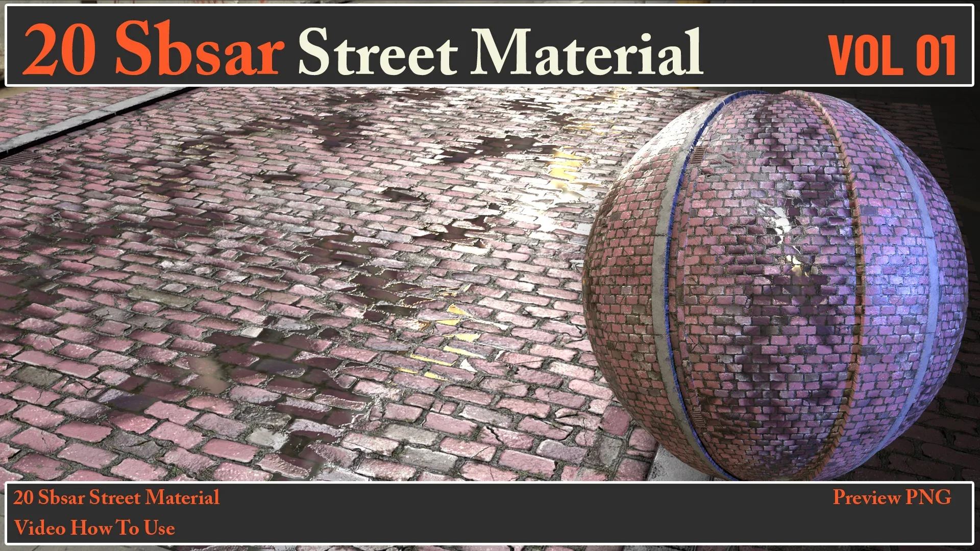 20 SBSAR Street Material VOL 01 + Video How To Use