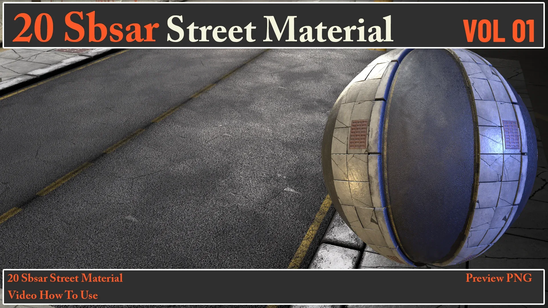 20 SBSAR Street Material VOL 01 + Video How To Use