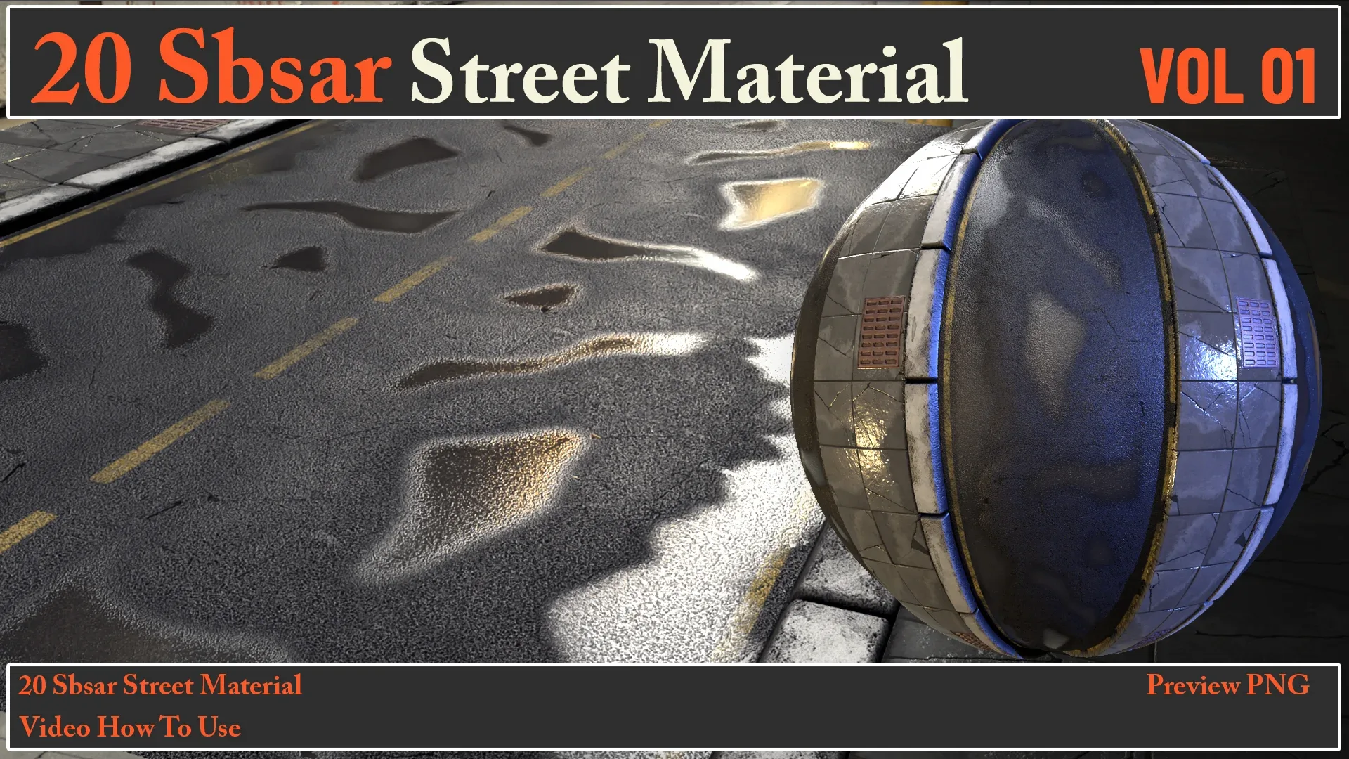 20 SBSAR Street Material VOL 01 + Video How To Use