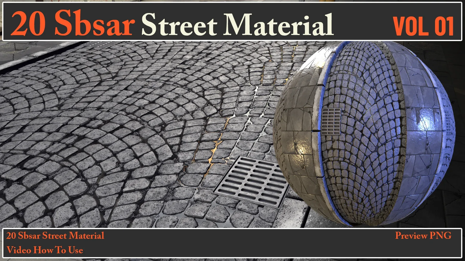 20 SBSAR Street Material VOL 01 + Video How To Use