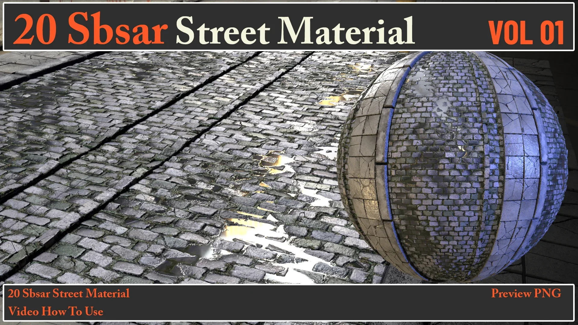 20 SBSAR Street Material VOL 01 + Video How To Use