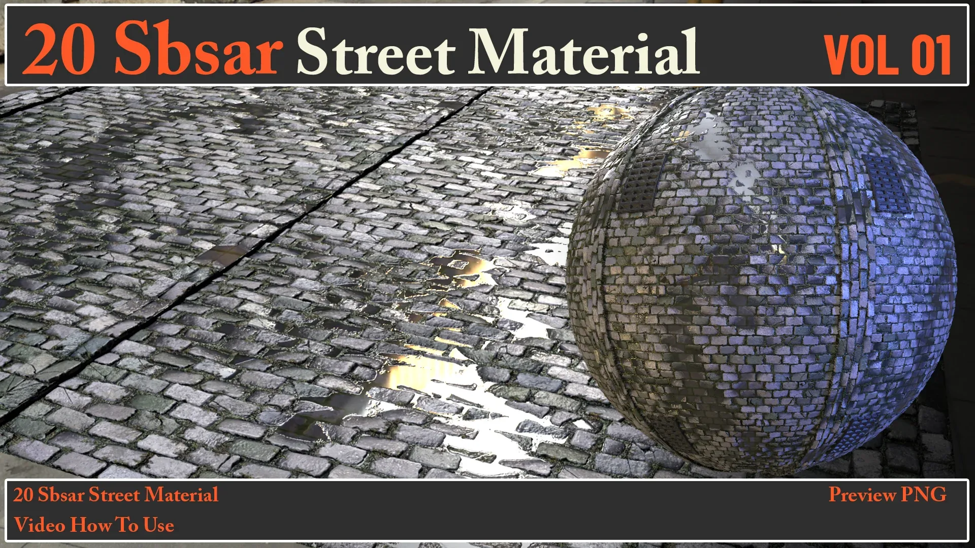 20 SBSAR Street Material VOL 01 + Video How To Use