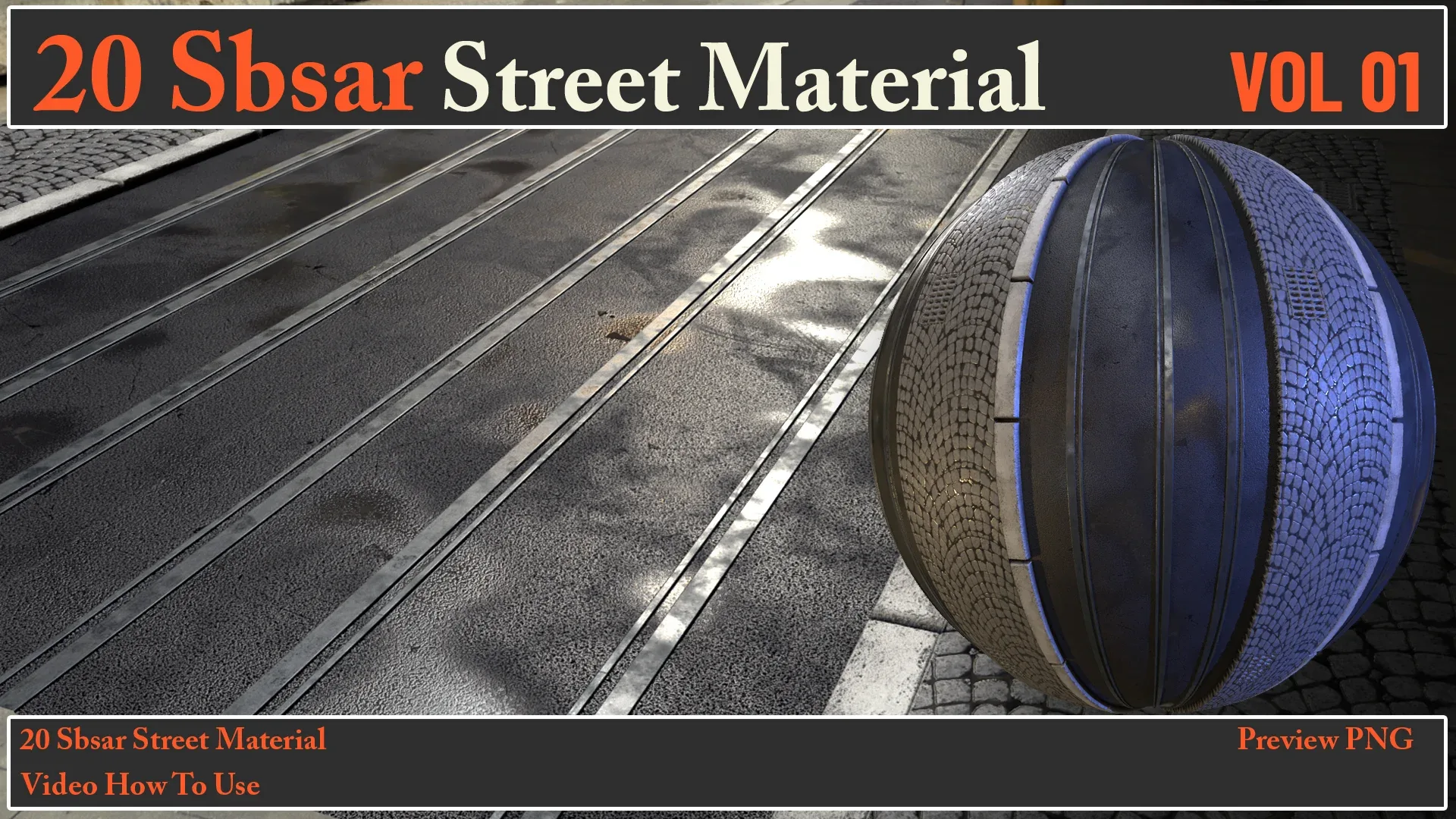 20 SBSAR Street Material VOL 01 + Video How To Use
