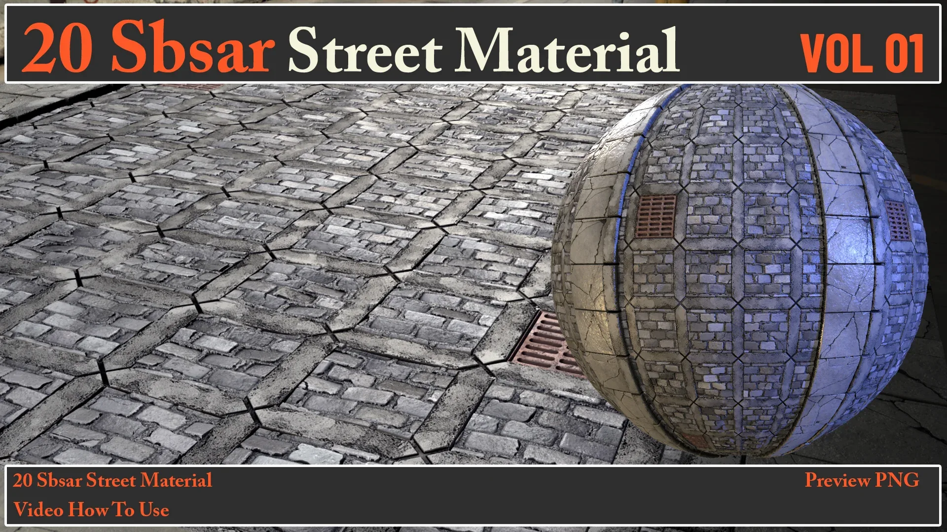 20 SBSAR Street Material VOL 01 + Video How To Use