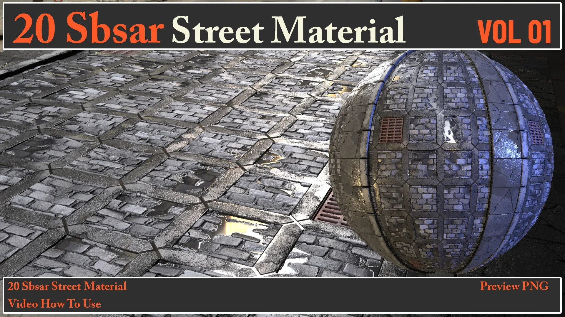 20 SBSAR Street Material VOL 01 + Video How To Use