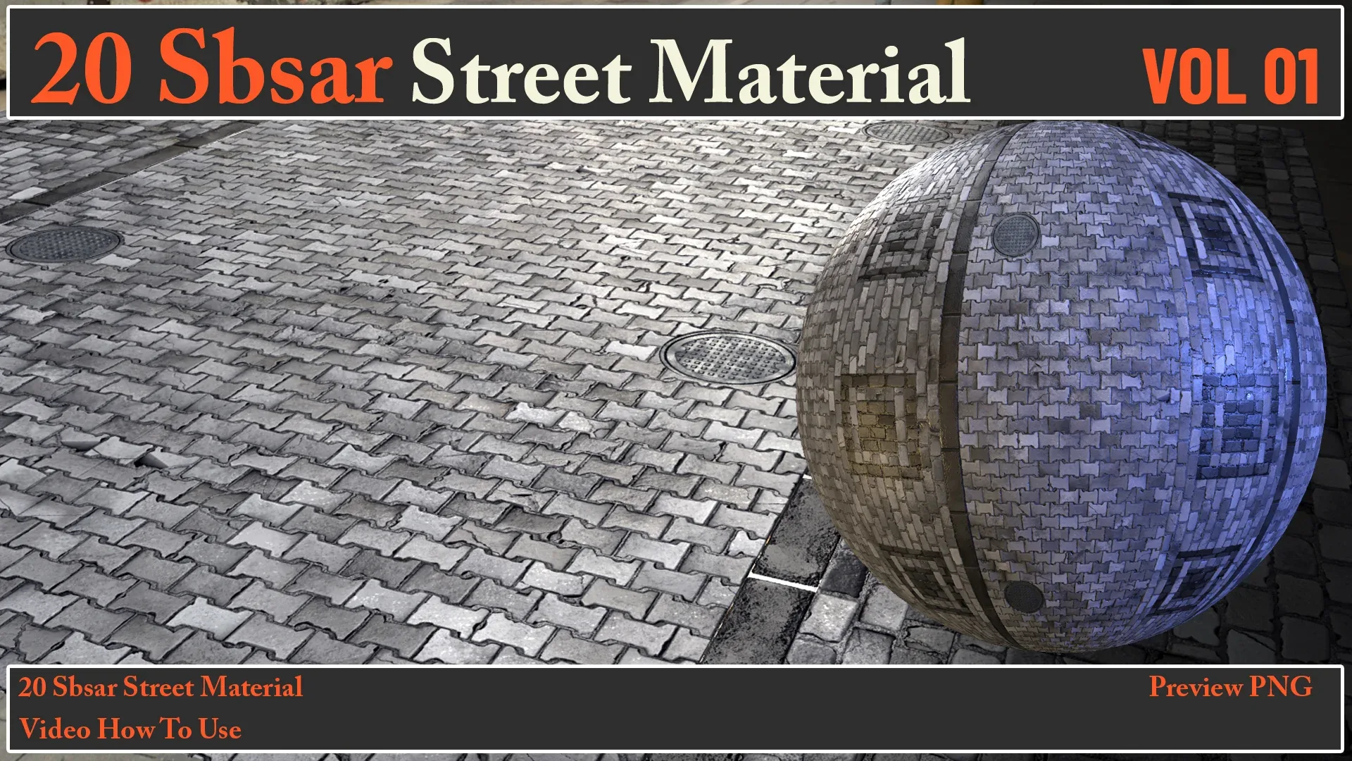 20 SBSAR Street Material VOL 01 + Video How To Use