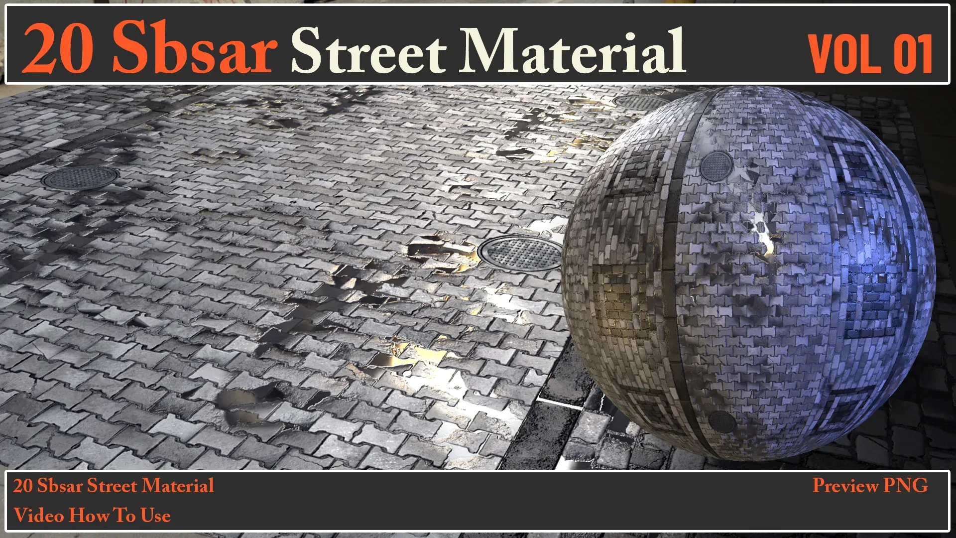 20 SBSAR Street Material VOL 01 + Video How To Use