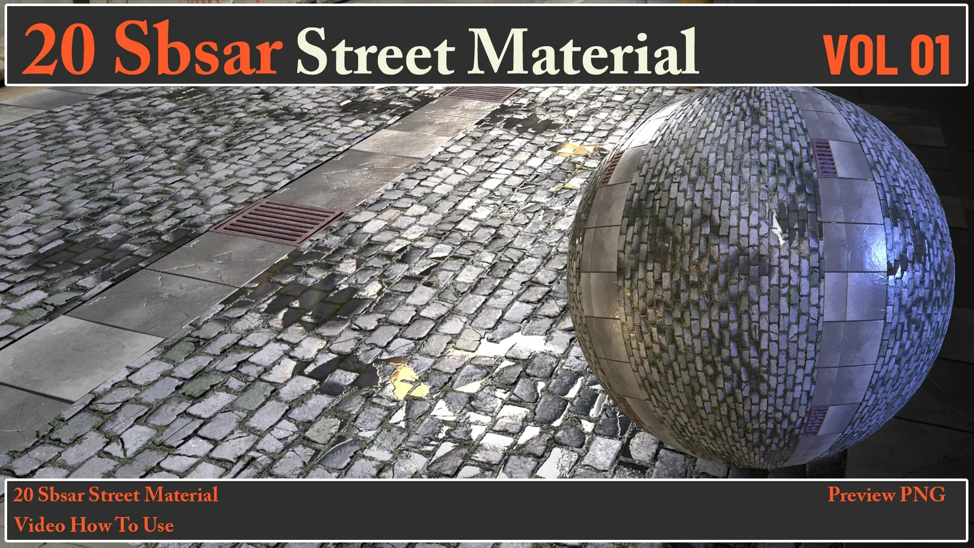 20 SBSAR Street Material VOL 01 + Video How To Use