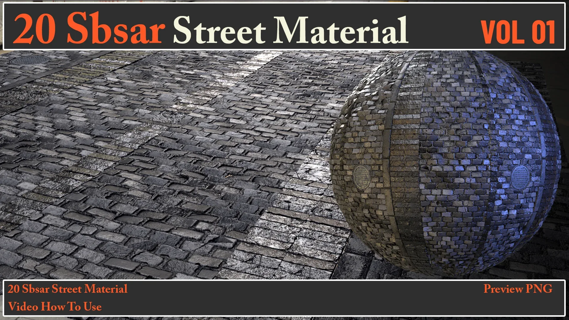 20 SBSAR Street Material VOL 01 + Video How To Use