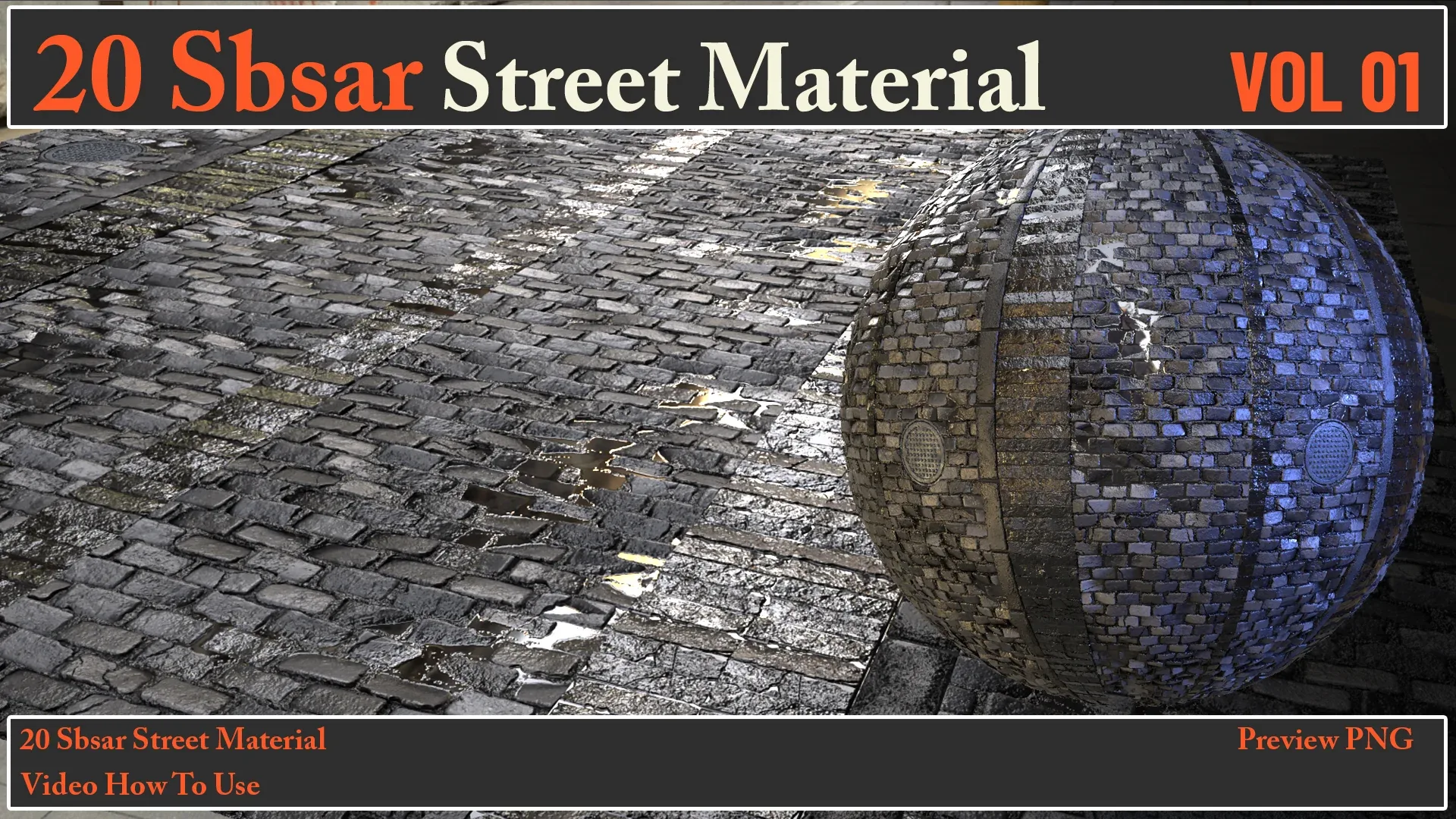 20 SBSAR Street Material VOL 01 + Video How To Use