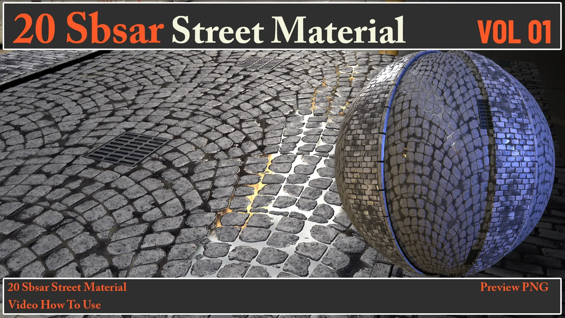 20 SBSAR Street Material VOL 01 + Video How To Use