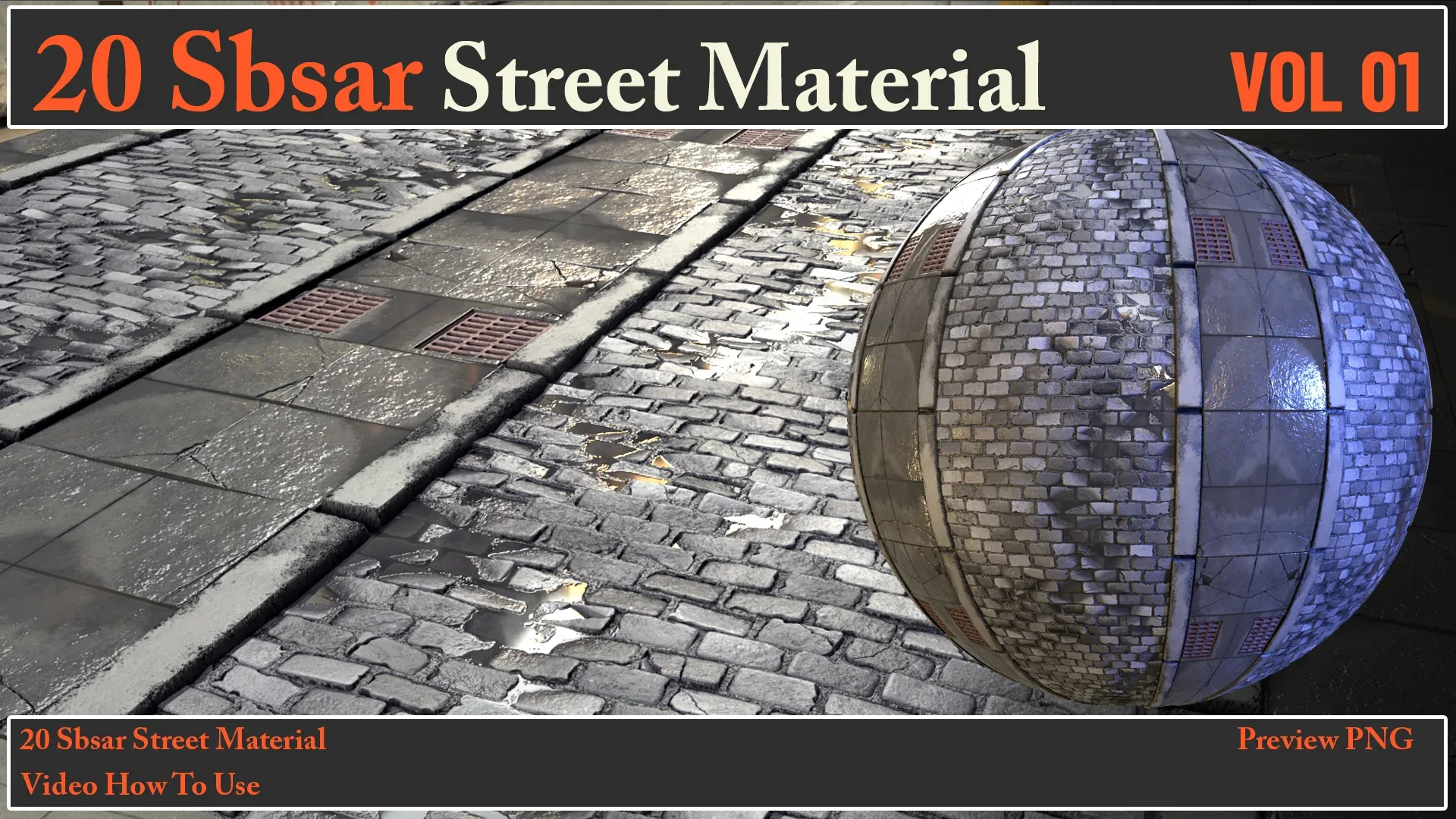 20 SBSAR Street Material VOL 01 + Video How To Use