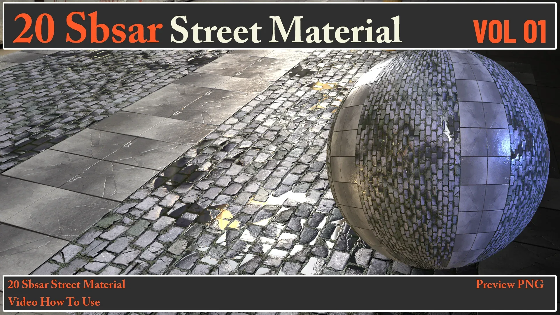 20 SBSAR Street Material VOL 01 + Video How To Use