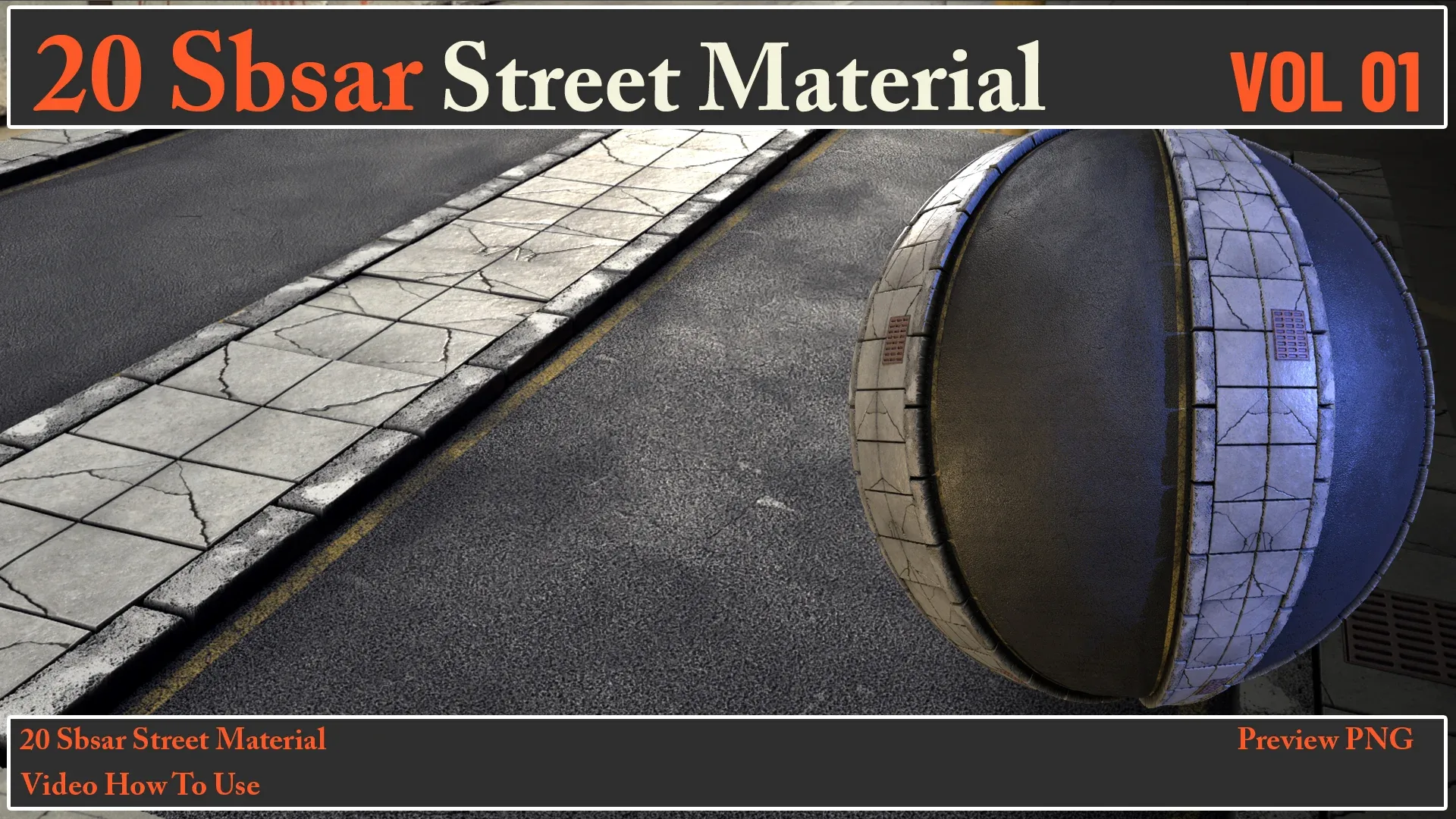 20 SBSAR Street Material VOL 01 + Video How To Use