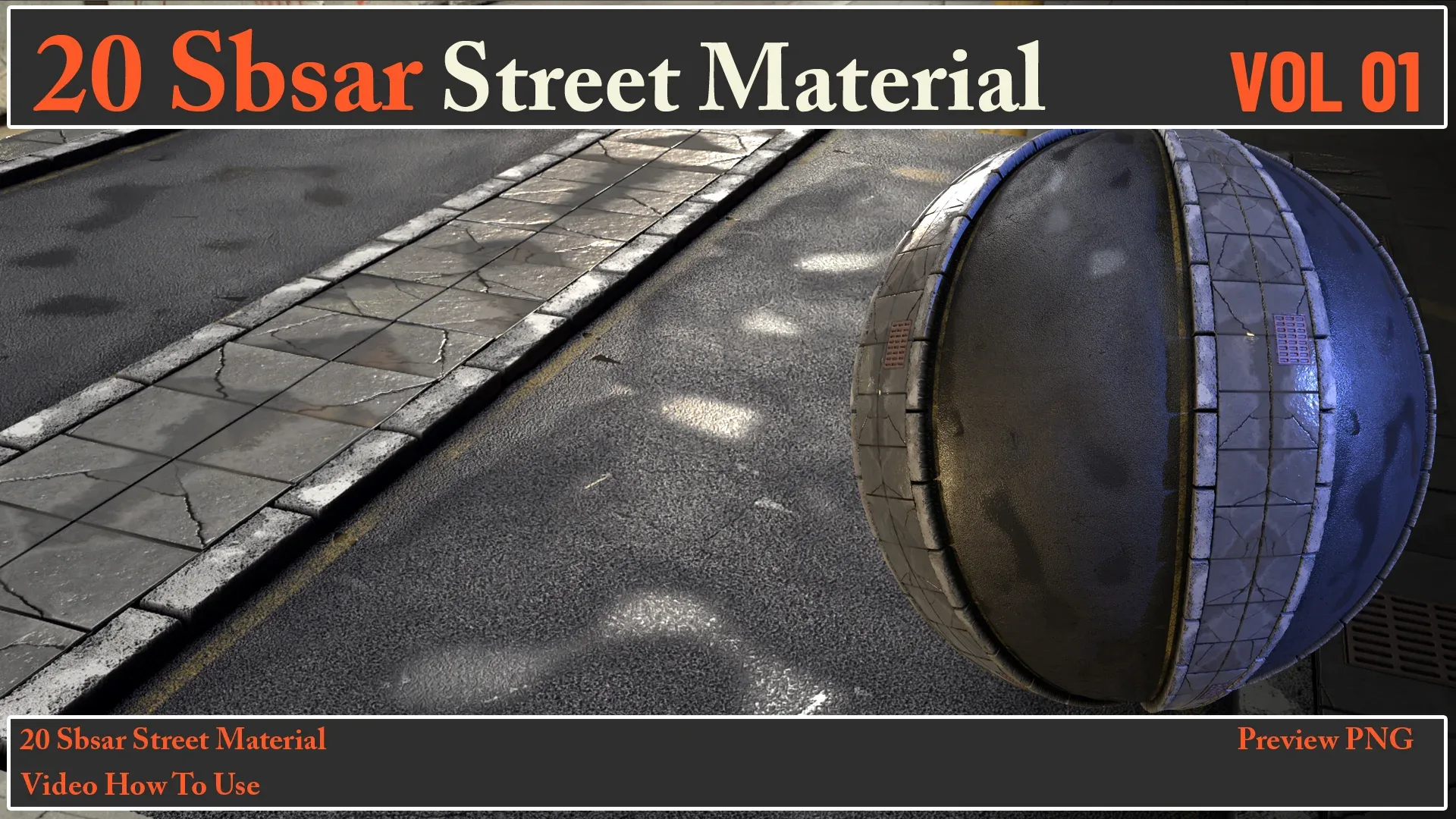 20 SBSAR Street Material VOL 01 + Video How To Use