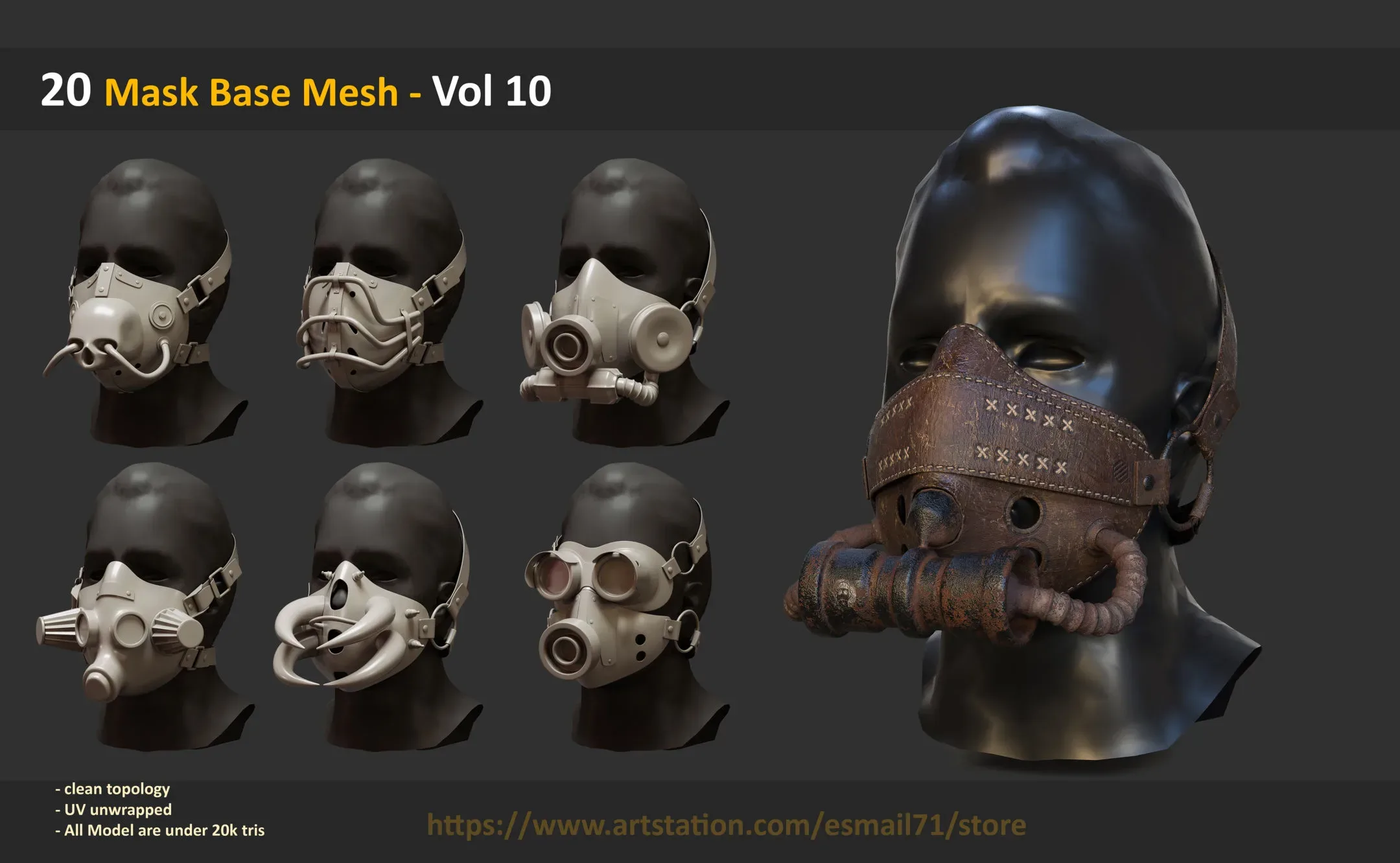 20 Mask Base Mesh - Vol 10