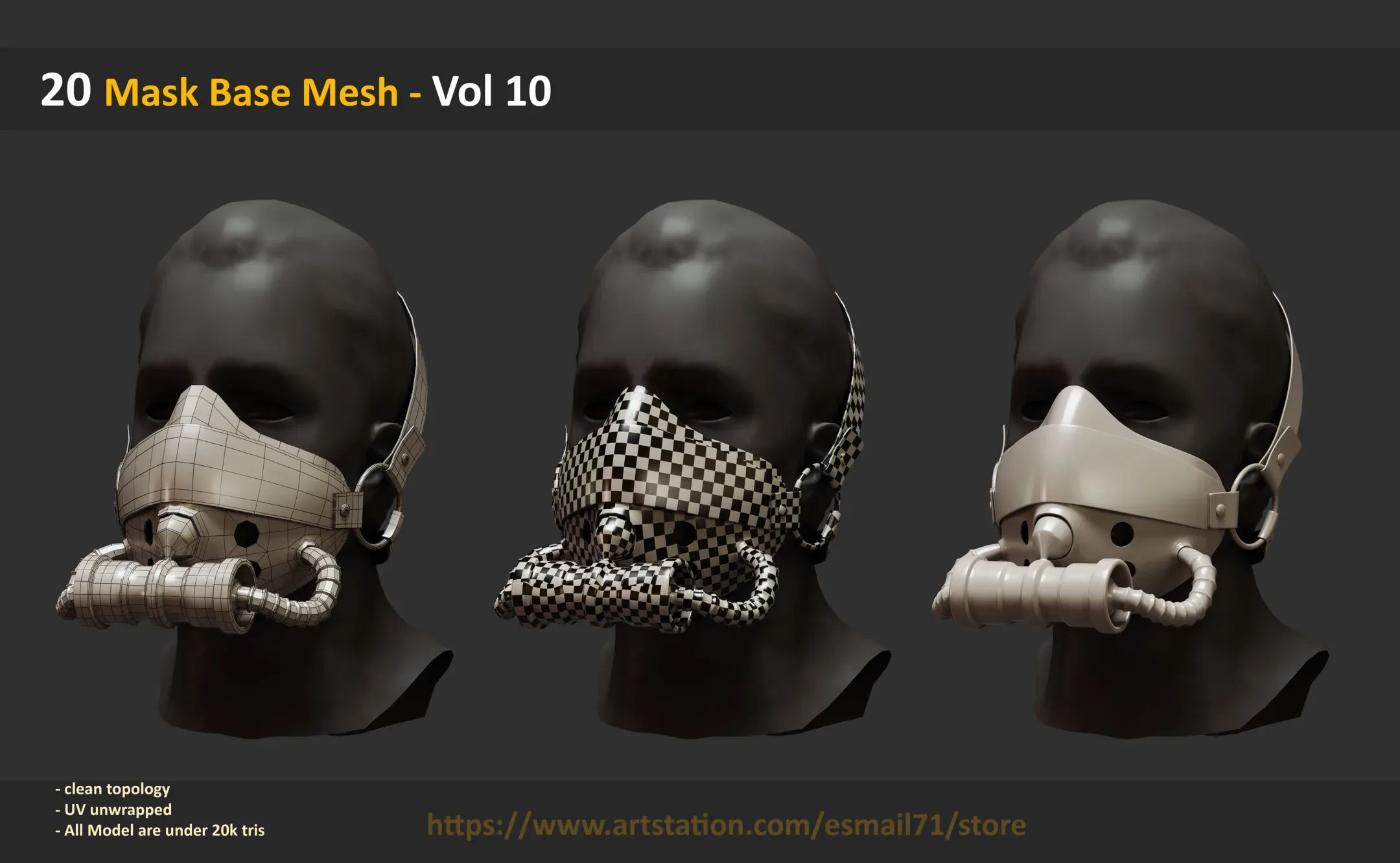 20 Mask Base Mesh - Vol 10