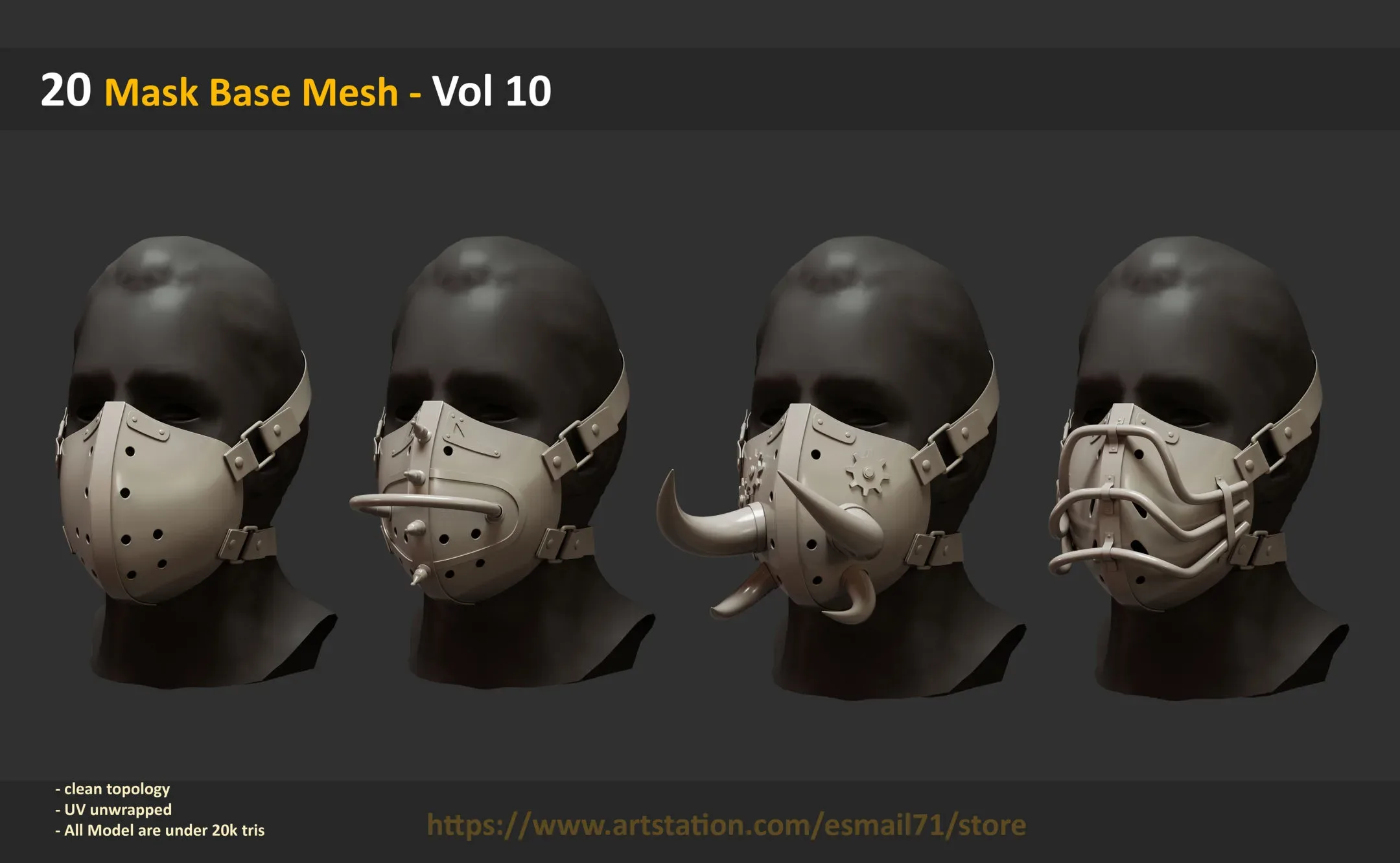 20 Mask Base Mesh - Vol 10