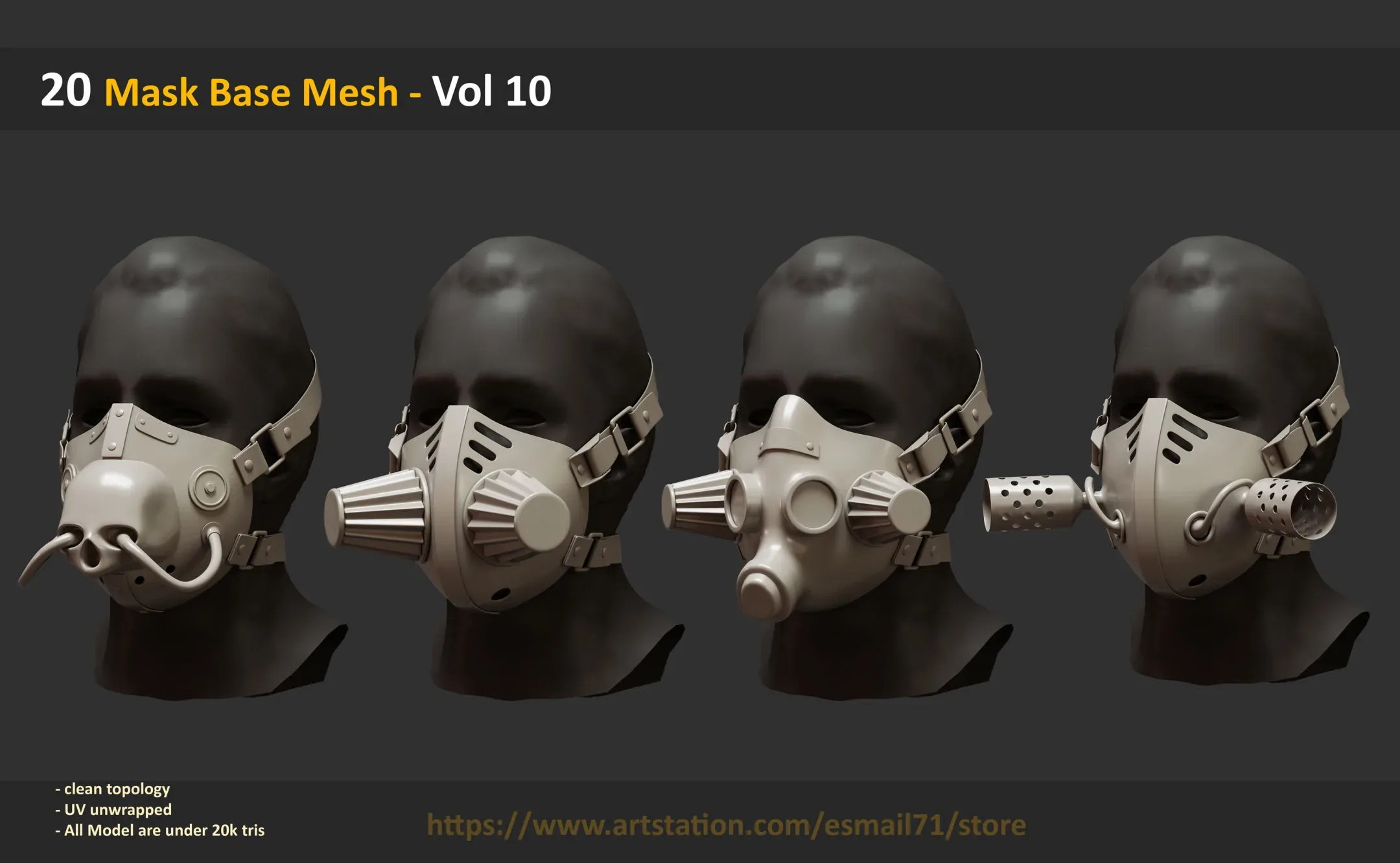 20 Mask Base Mesh - Vol 10