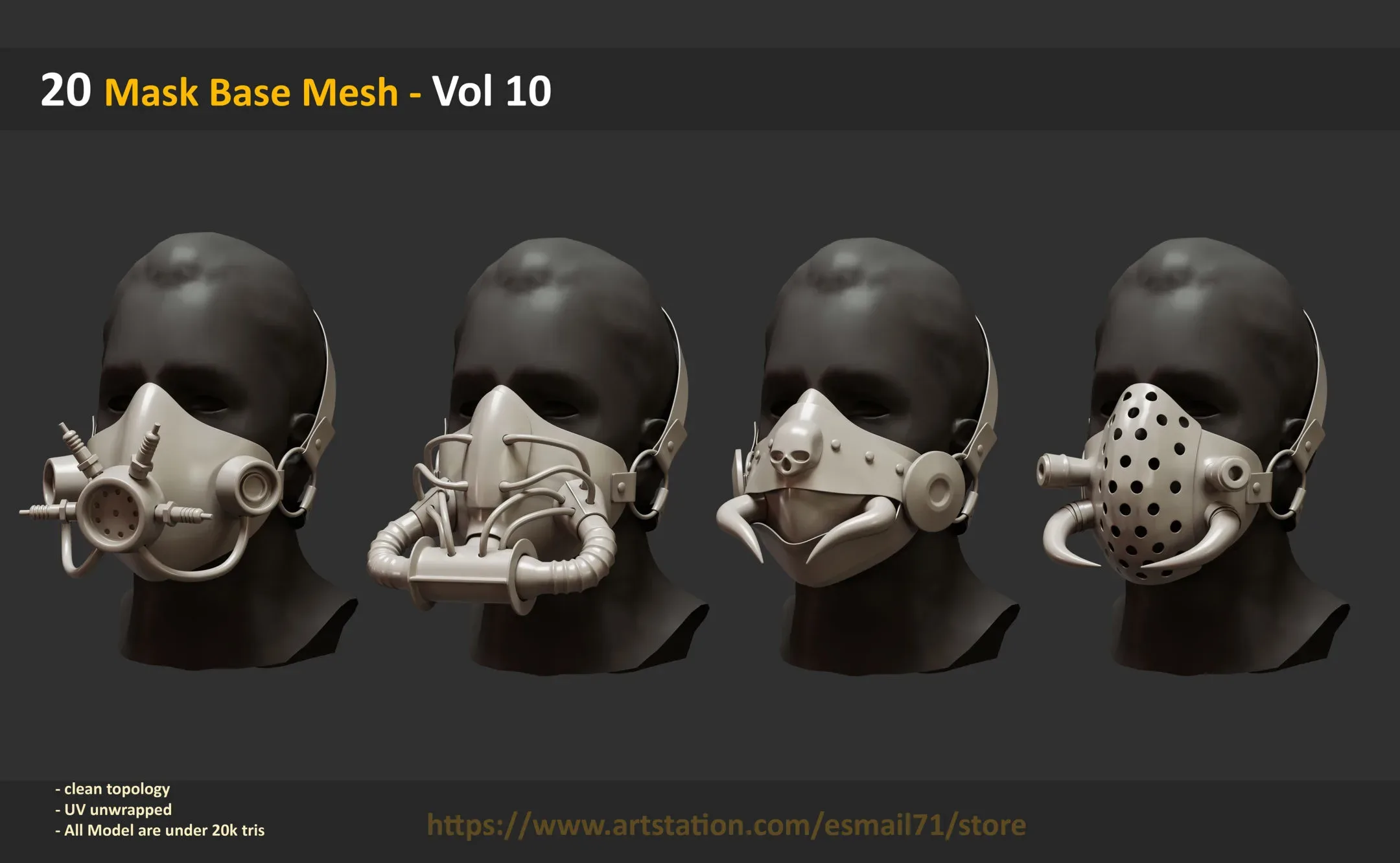 20 Mask Base Mesh - Vol 10