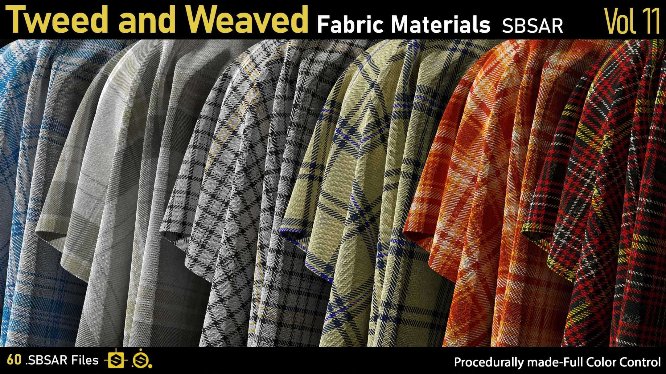 Tweed and Weaved Fabric Materials-vol11