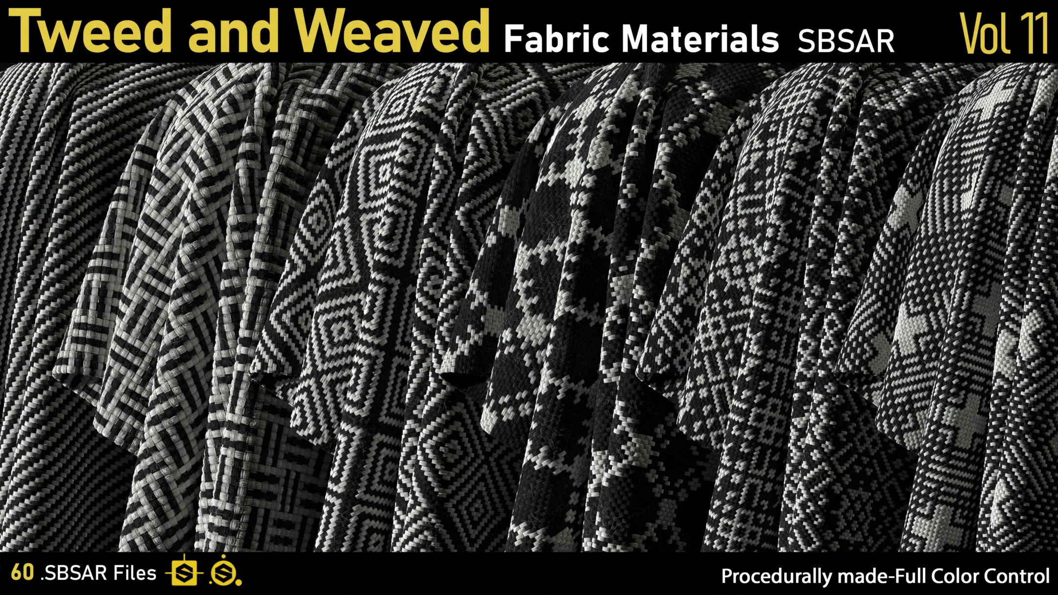 Tweed and Weaved Fabric Materials-vol11