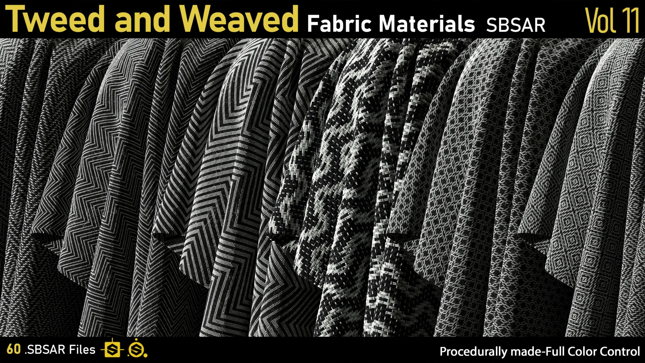 Tweed and Weaved Fabric Materials-vol11