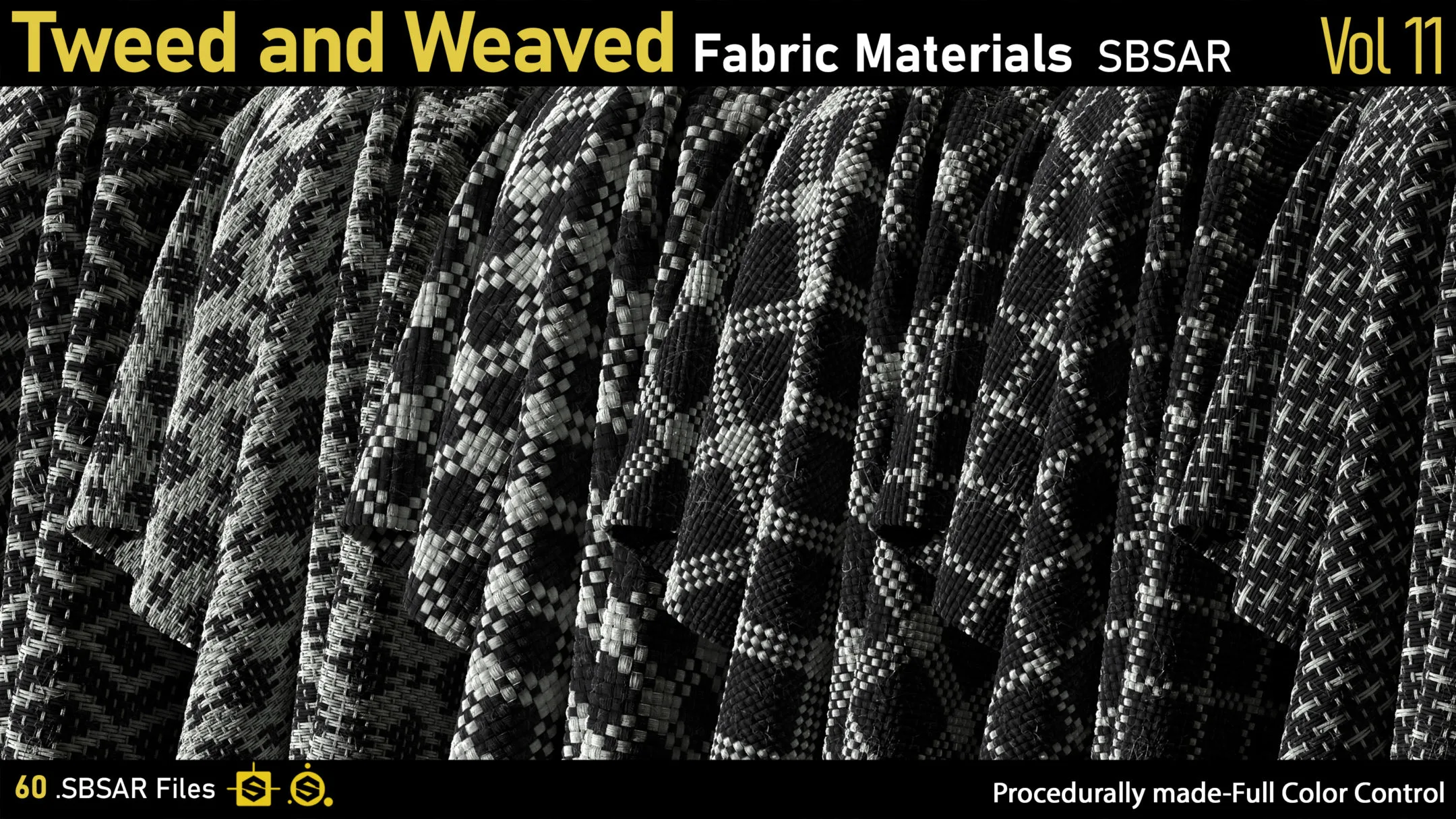 Tweed and Weaved Fabric Materials-vol11