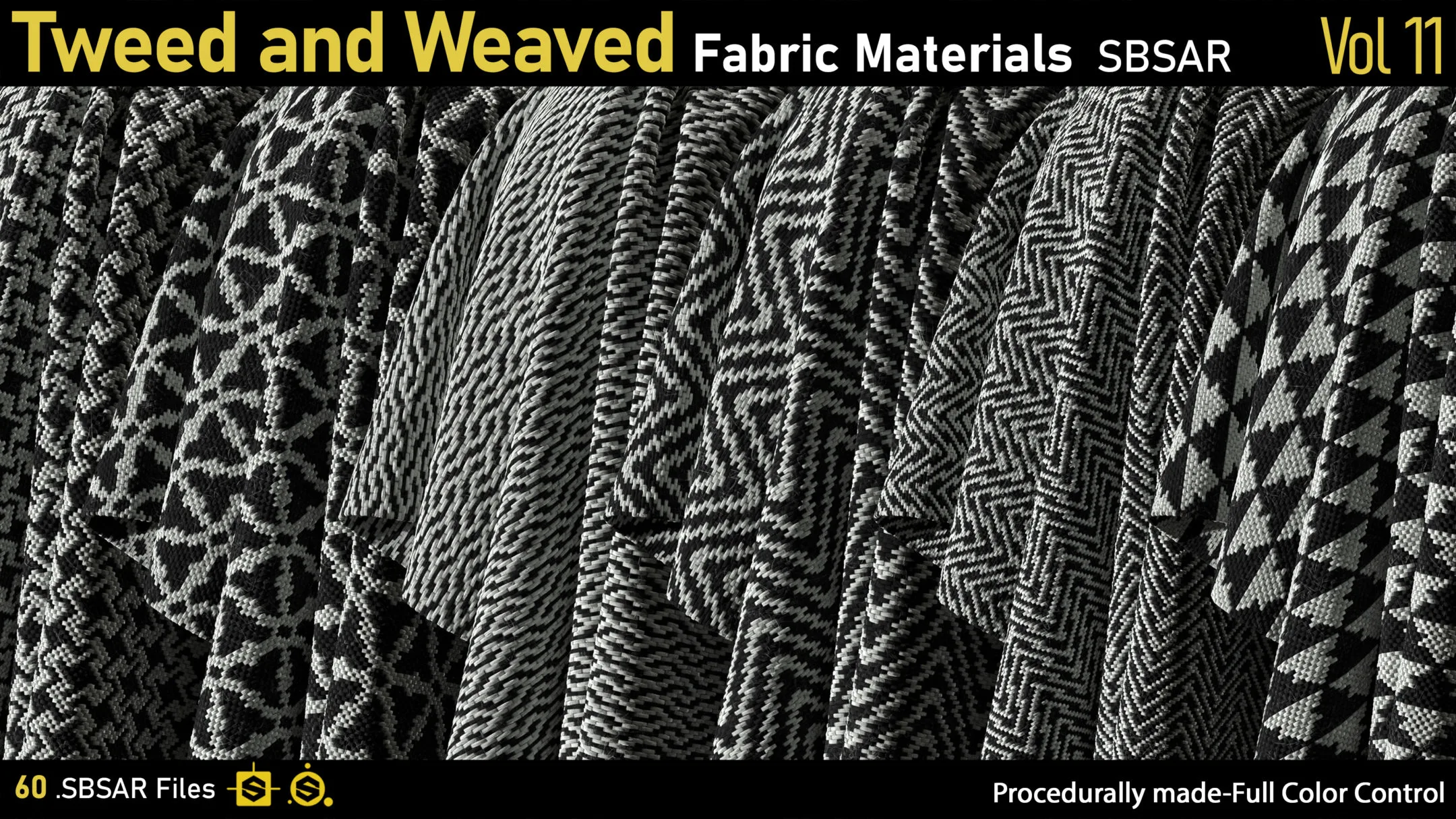 Tweed and Weaved Fabric Materials-vol11