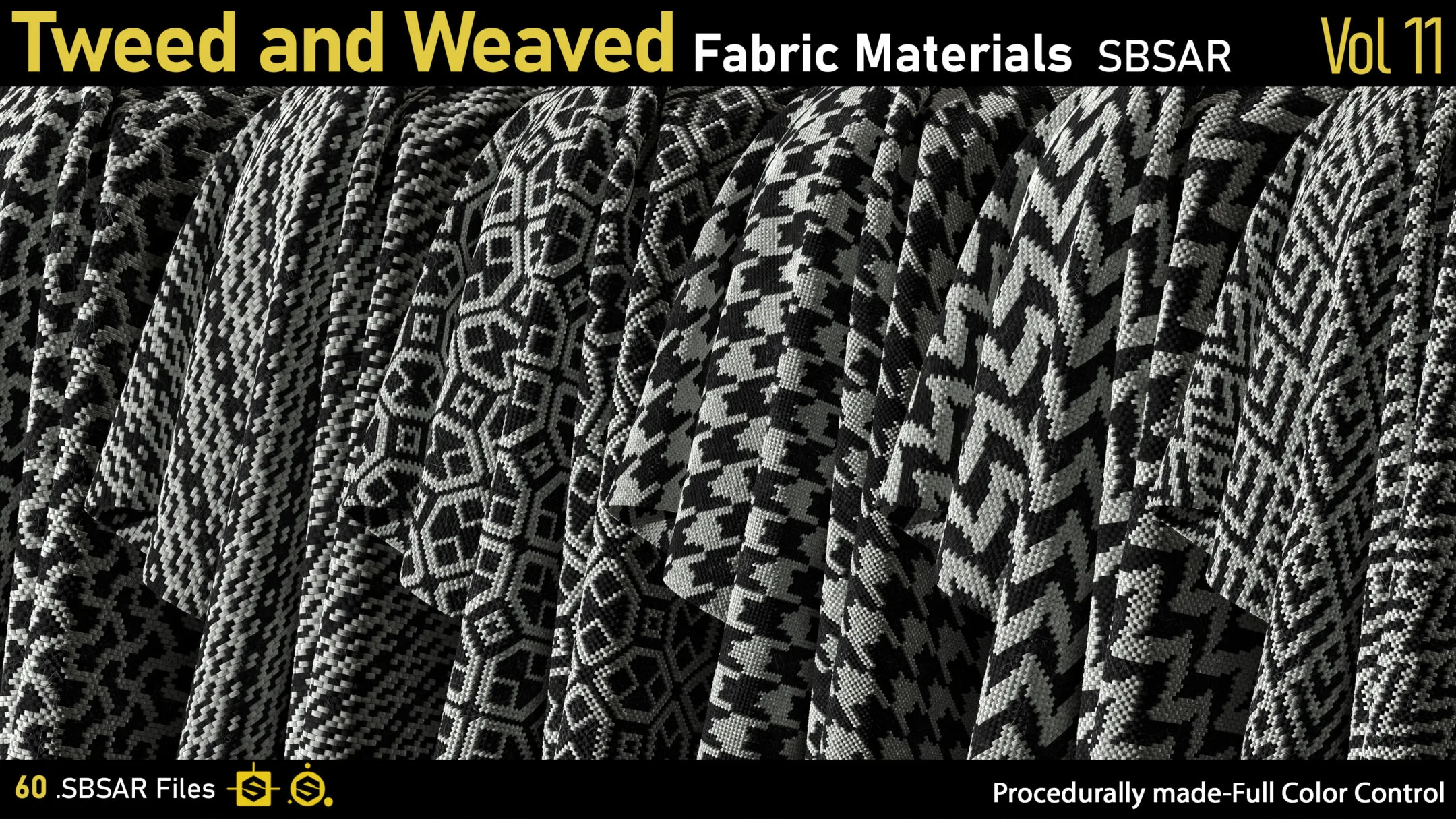 Tweed and Weaved Fabric Materials-vol11