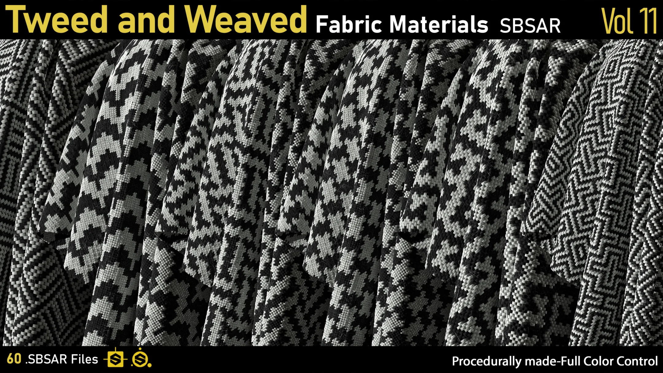 Tweed and Weaved Fabric Materials-vol11