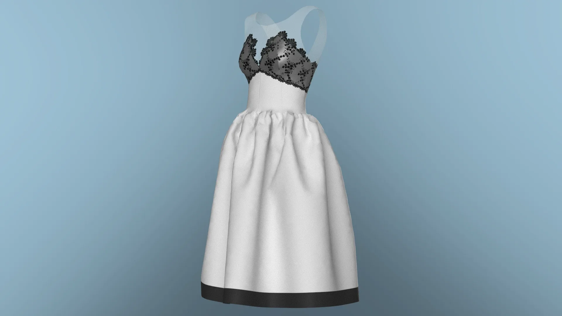 Gray Organza dress