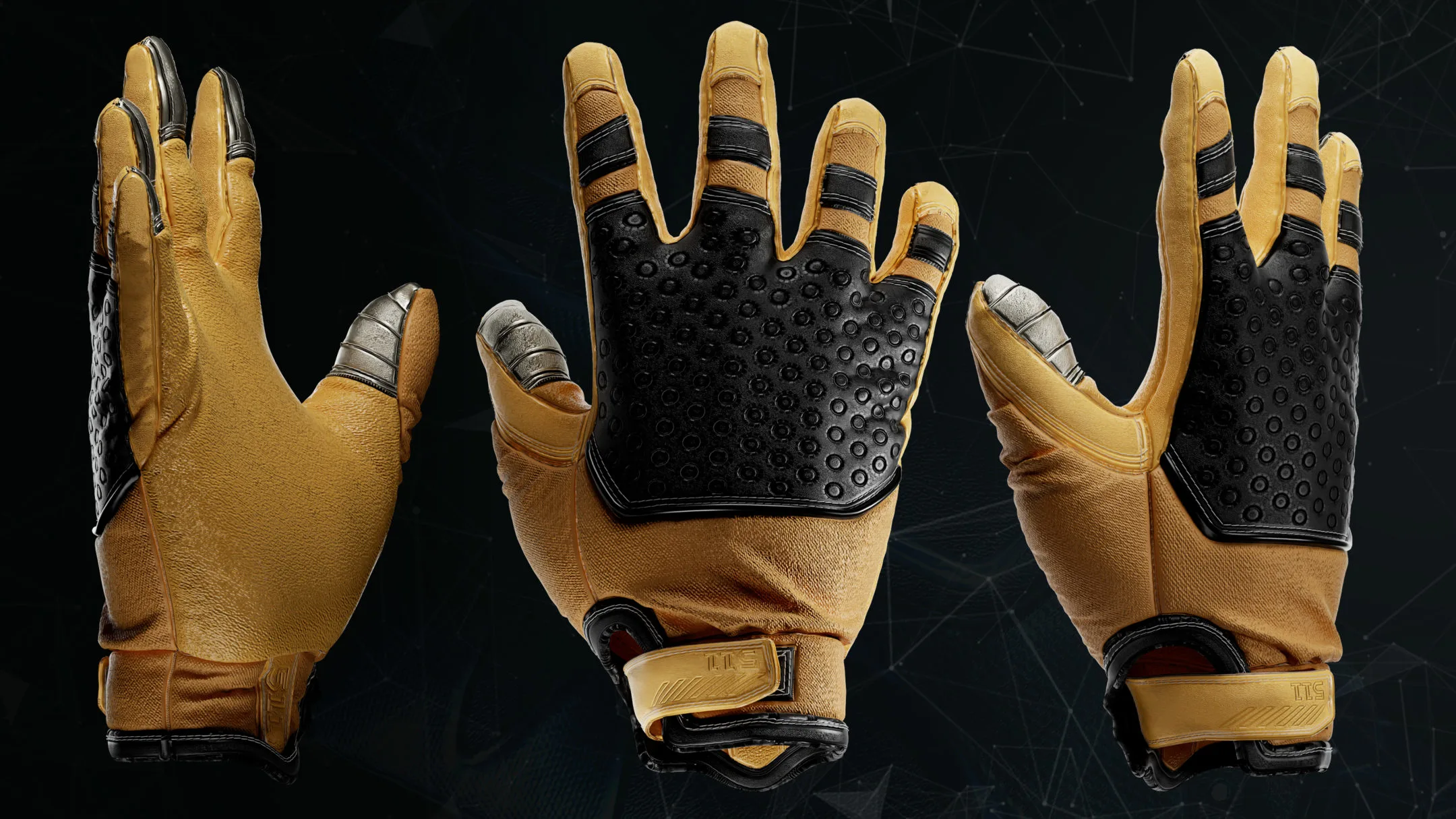 5 Tactical Gloves_MD/CLO3D (zprj) + obj,fbx_VOL01