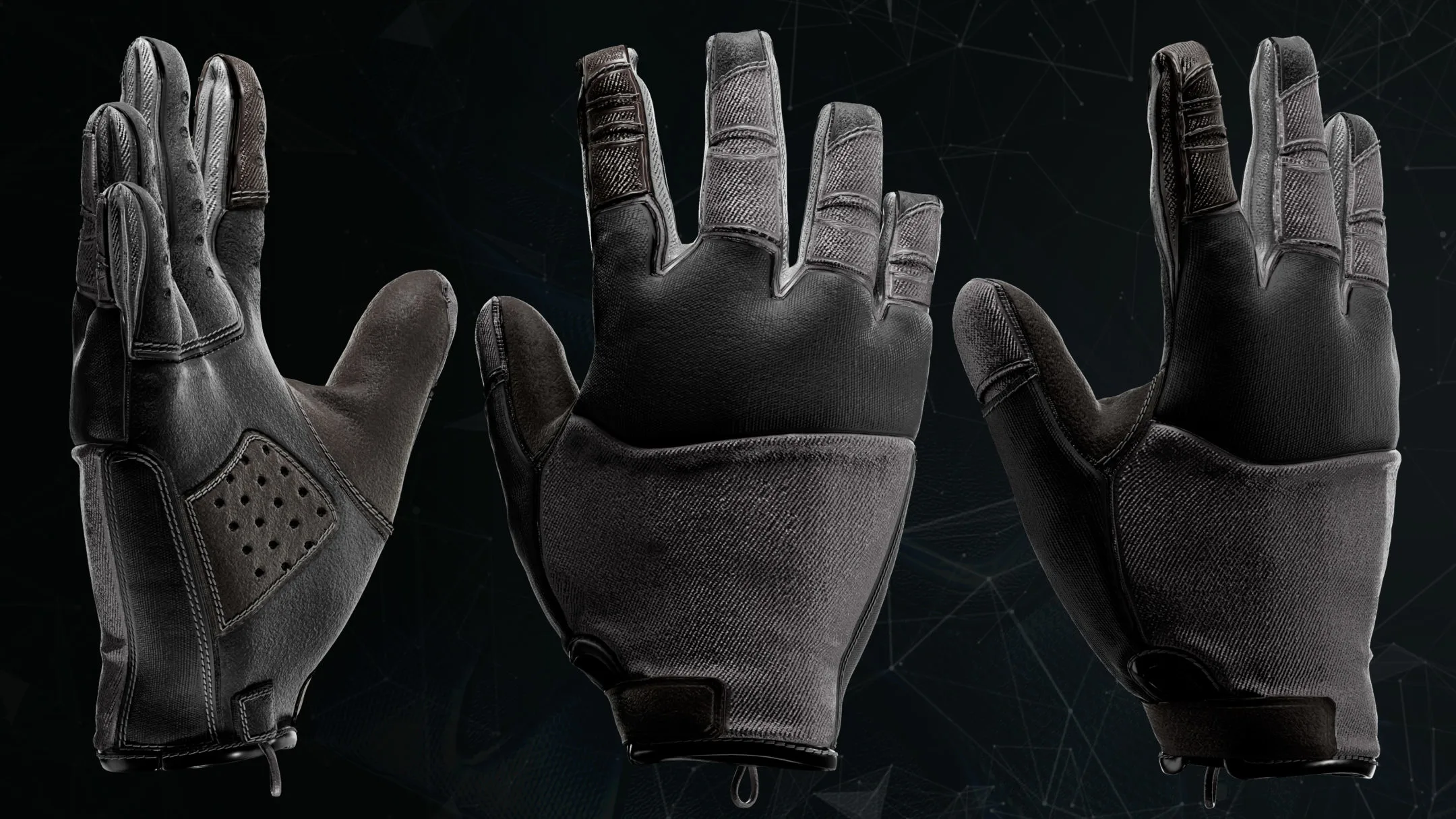 5 Tactical Gloves_MD/CLO3D (zprj) FlippedNormals