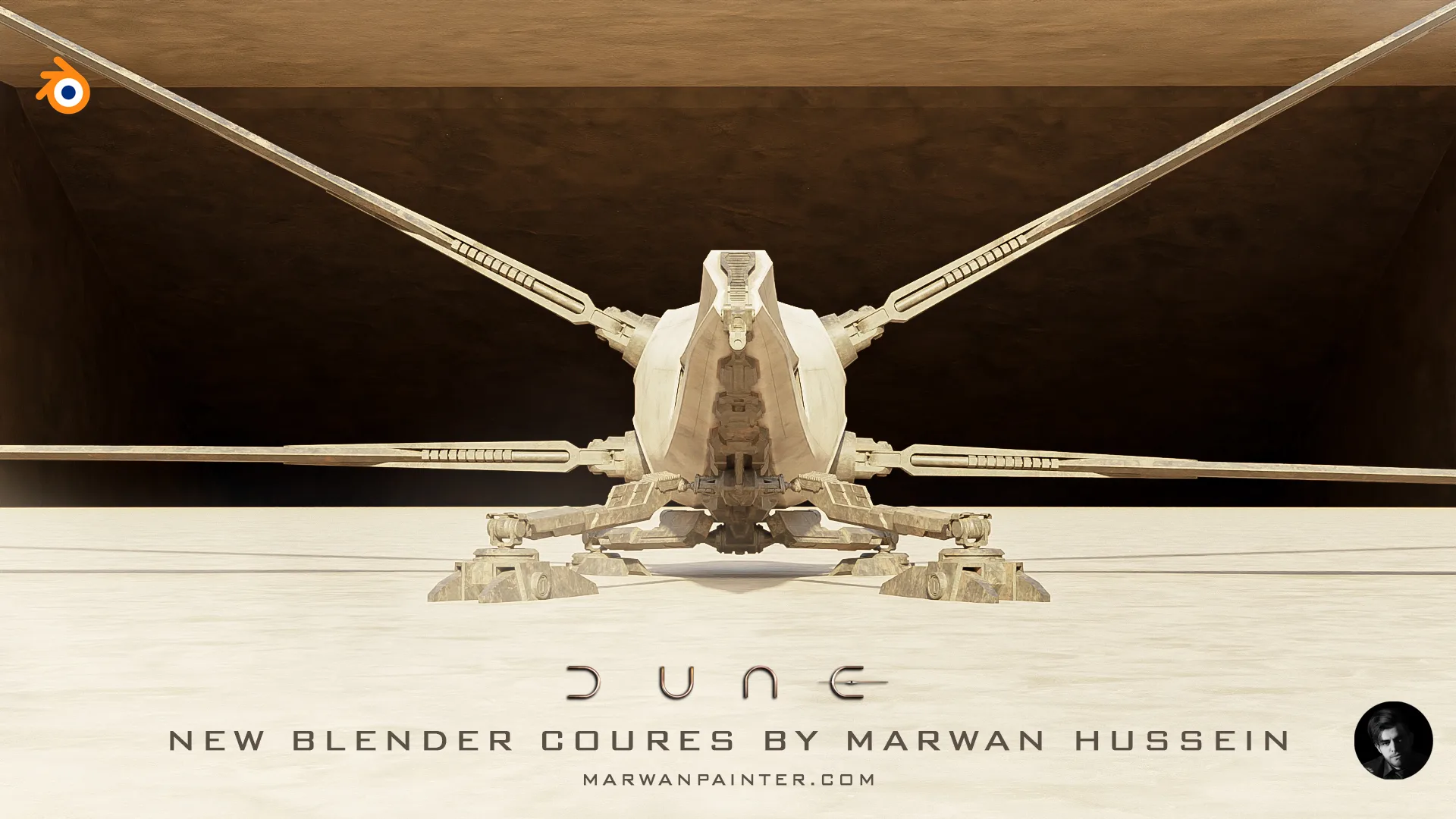 BLENDER: Creating the Dune Ornithopter from start to finish