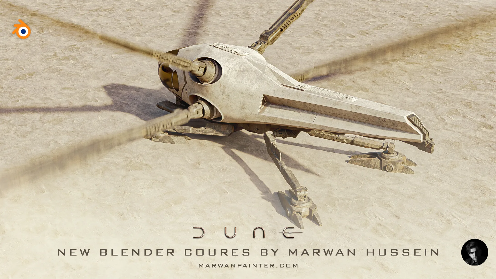 BLENDER: Creating the Dune Ornithopter from start to finish