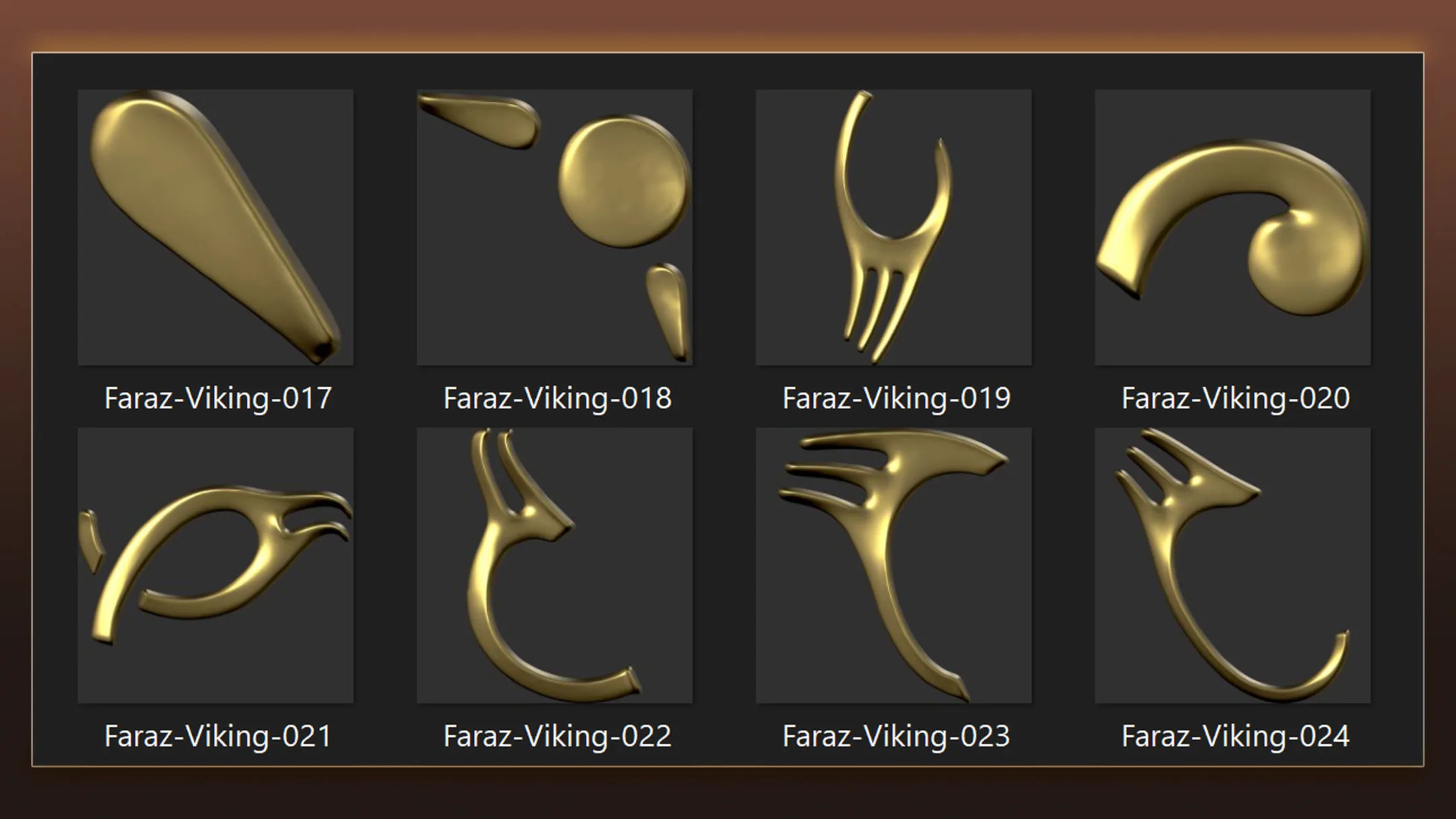 110 Viking element alpha,brush & 3D Model