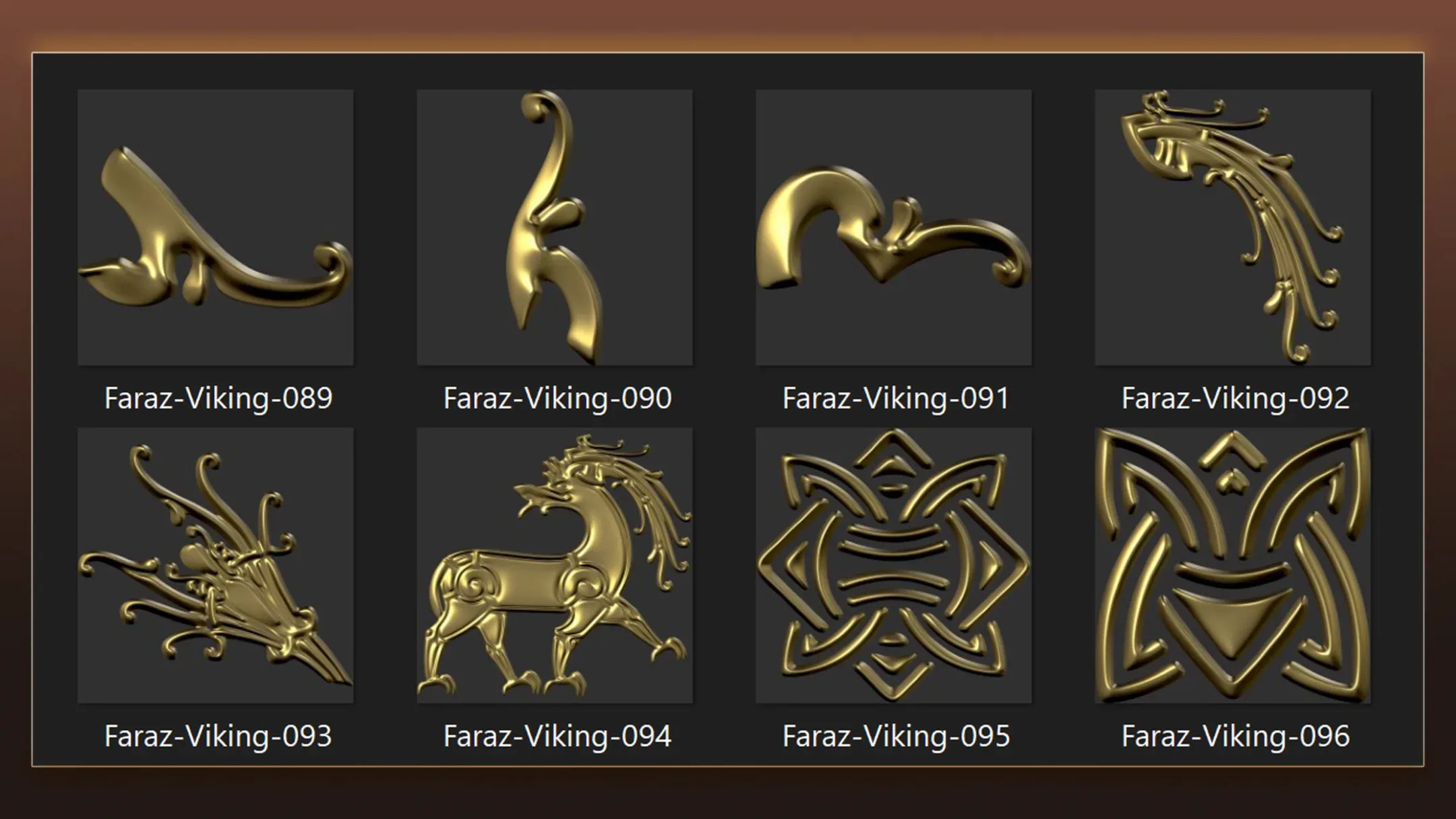 110 Viking element alpha,brush & 3D Model