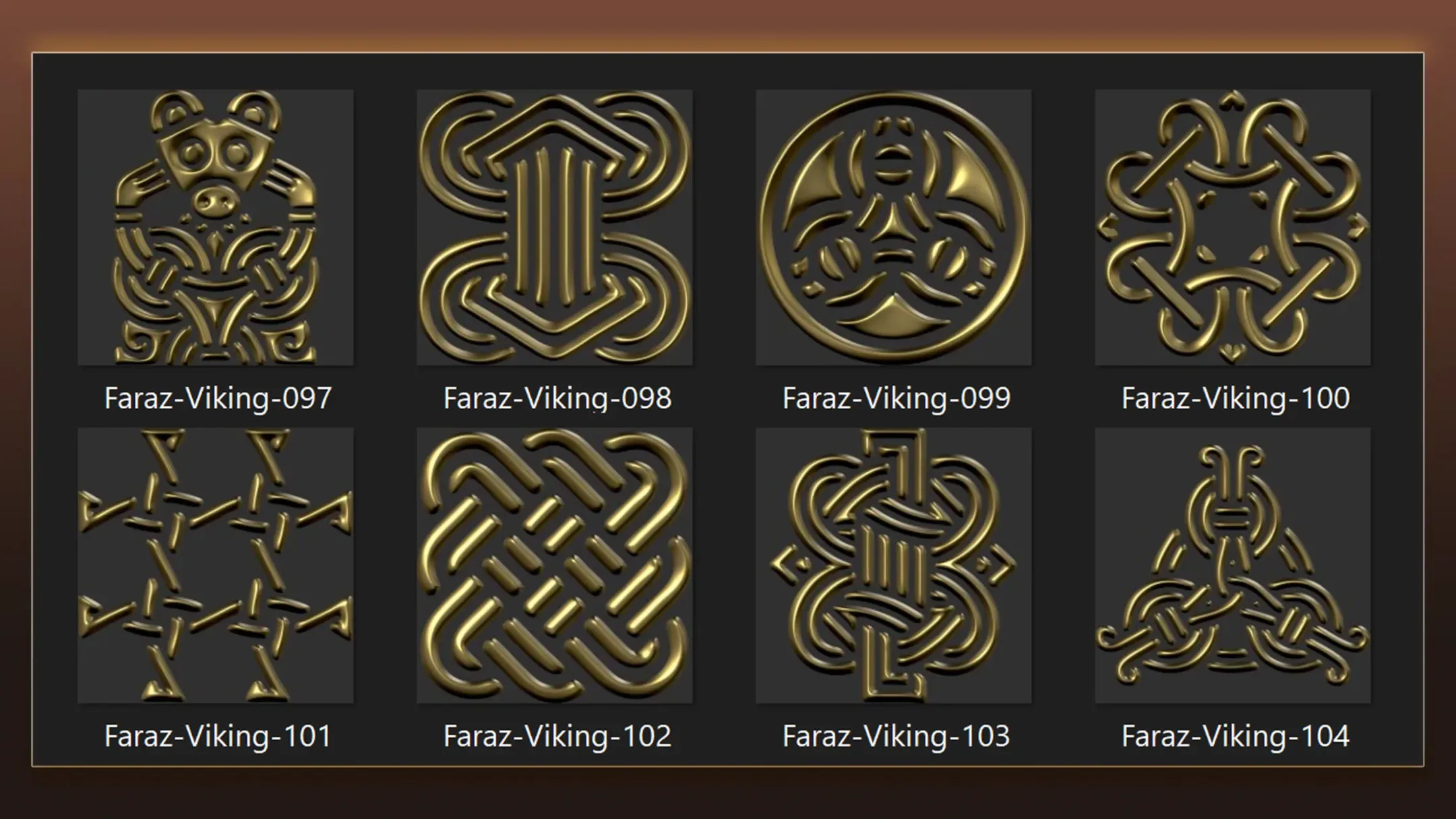 110 Viking element alpha,brush & 3D Model