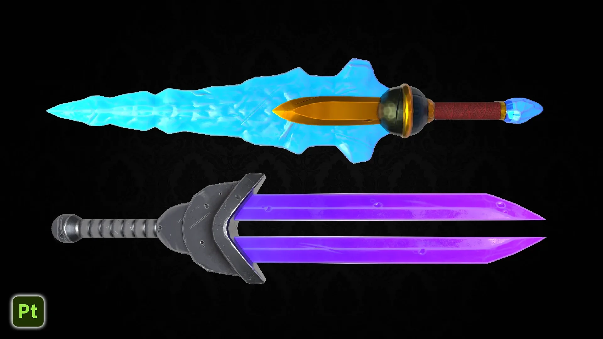 Game Ready Fantasy Weapons with Textures - Volume 1