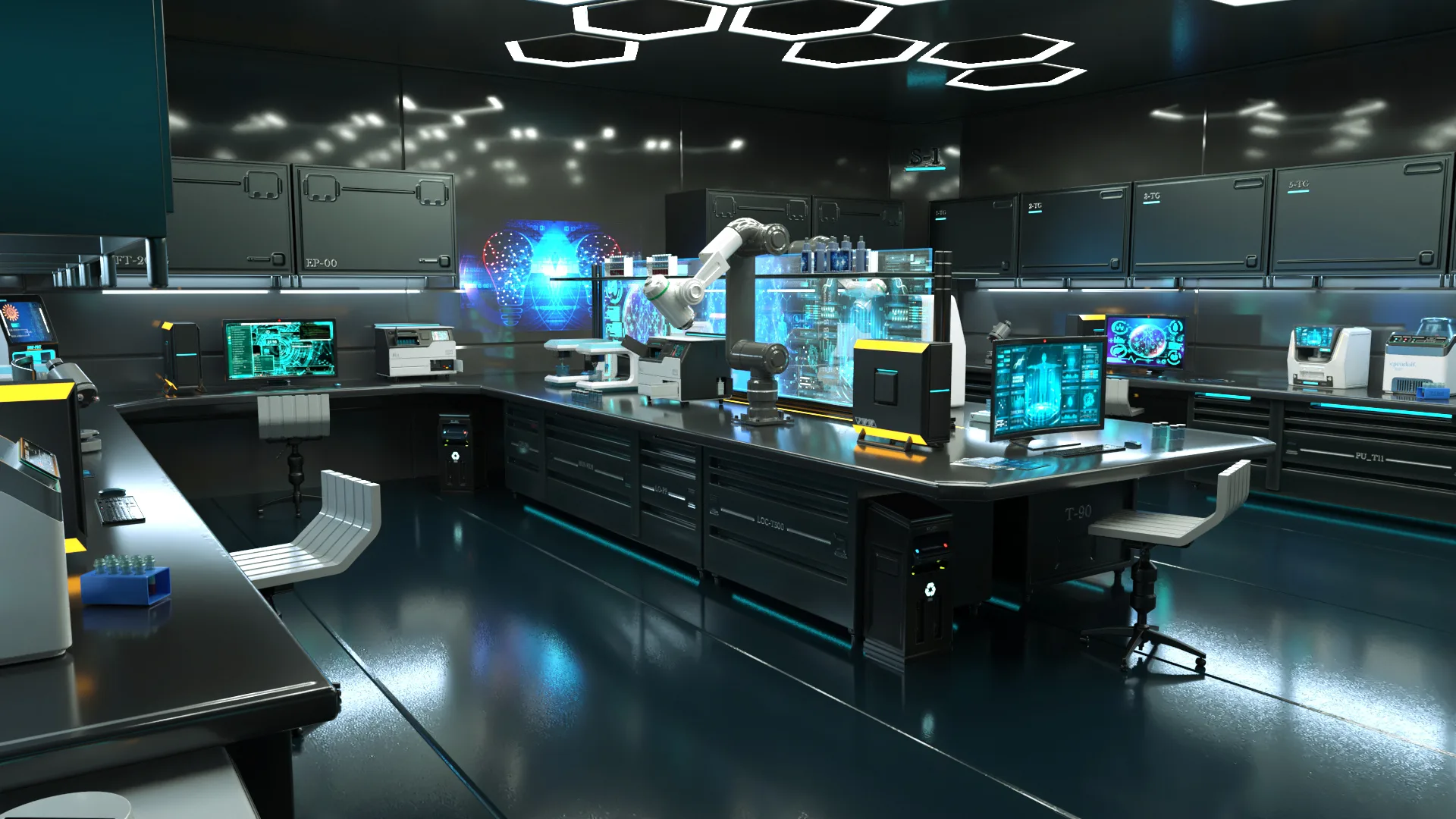 Sci Fi Interior laboratory