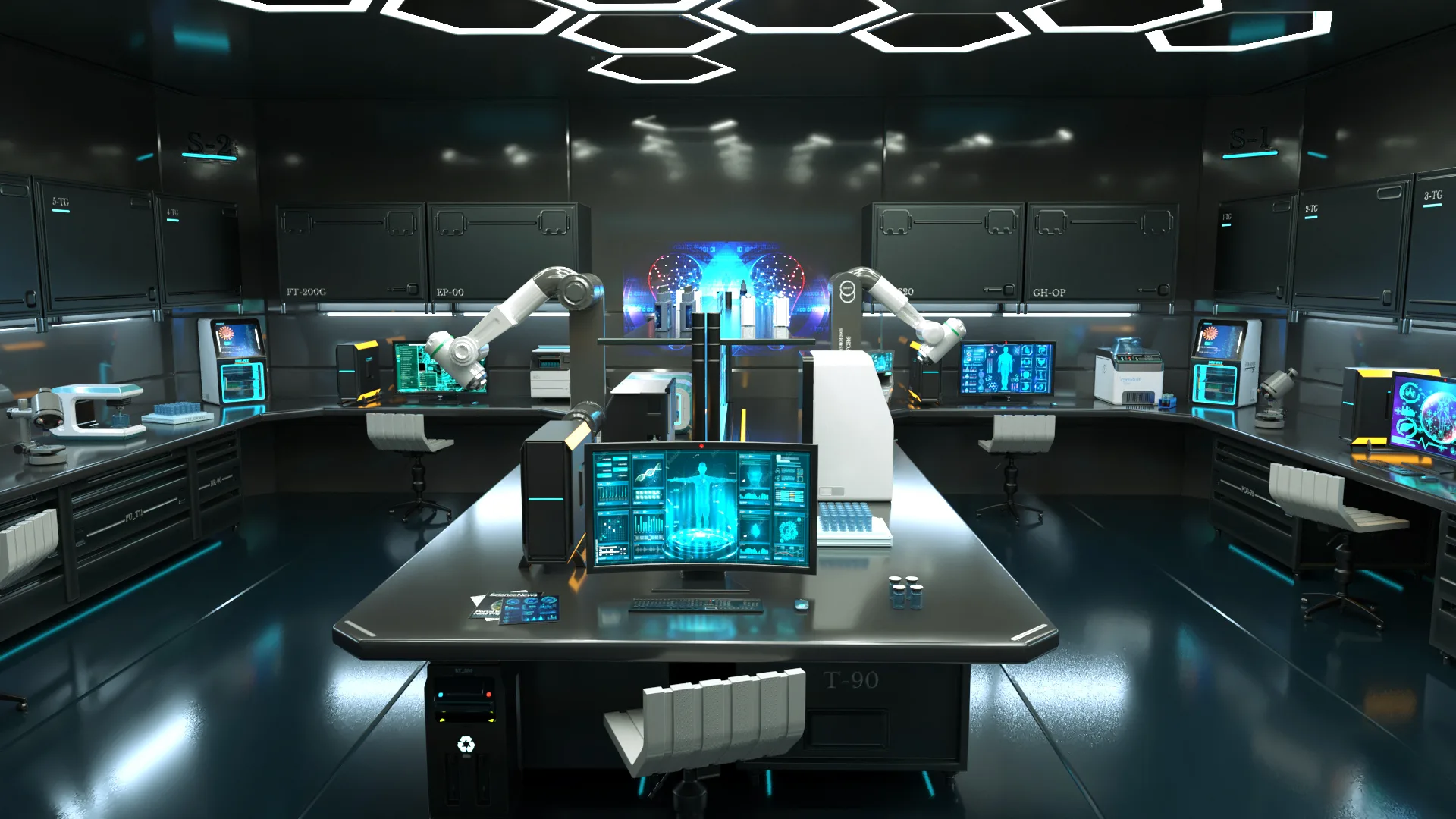 Sci Fi Interior laboratory