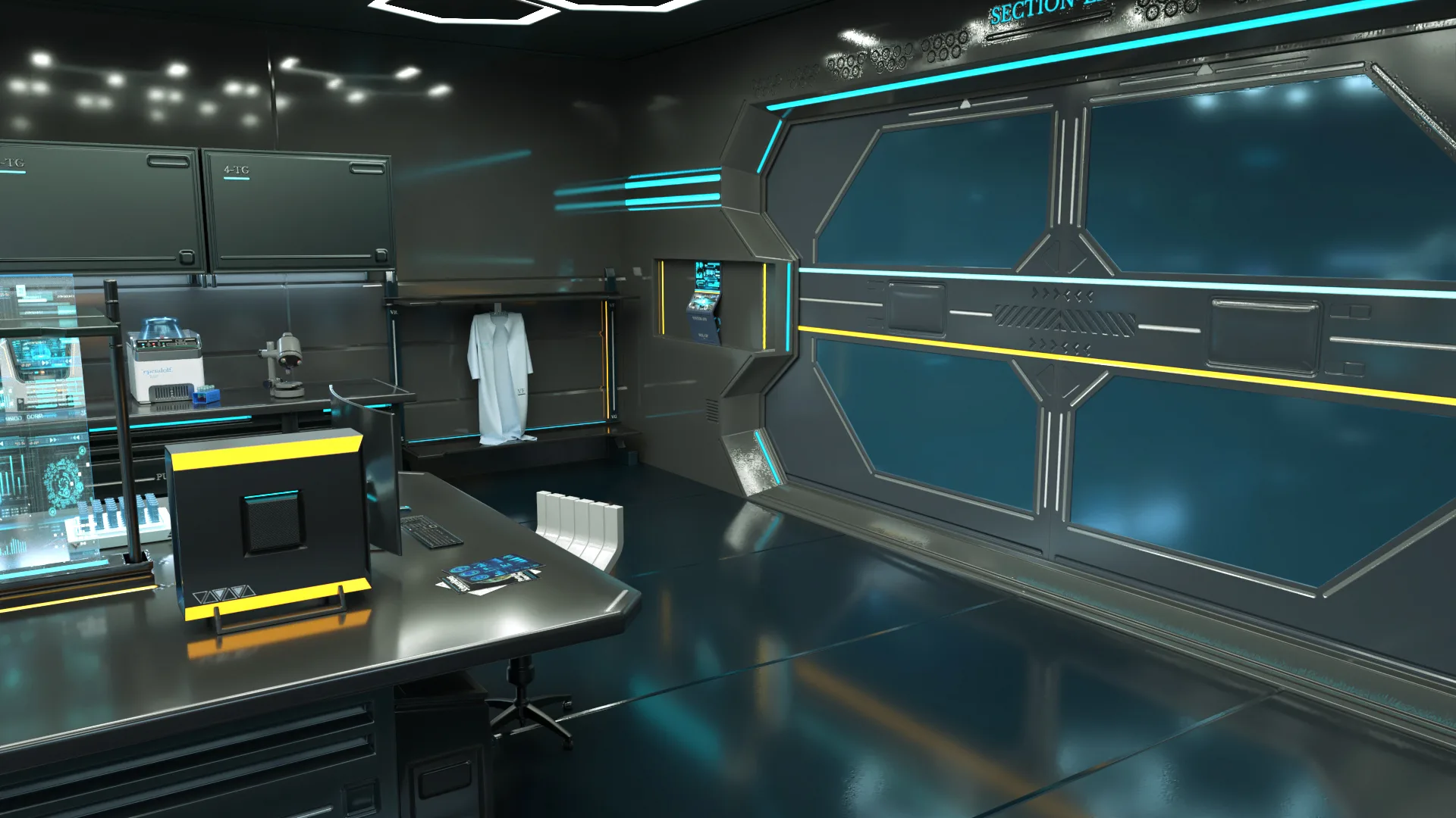 Sci Fi Interior laboratory