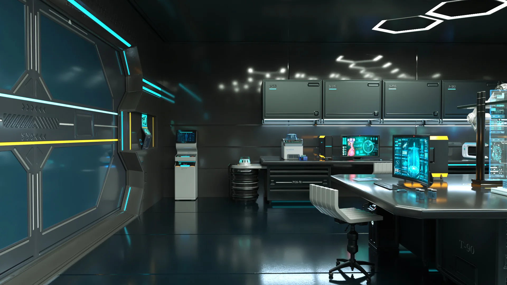 Sci Fi Interior laboratory