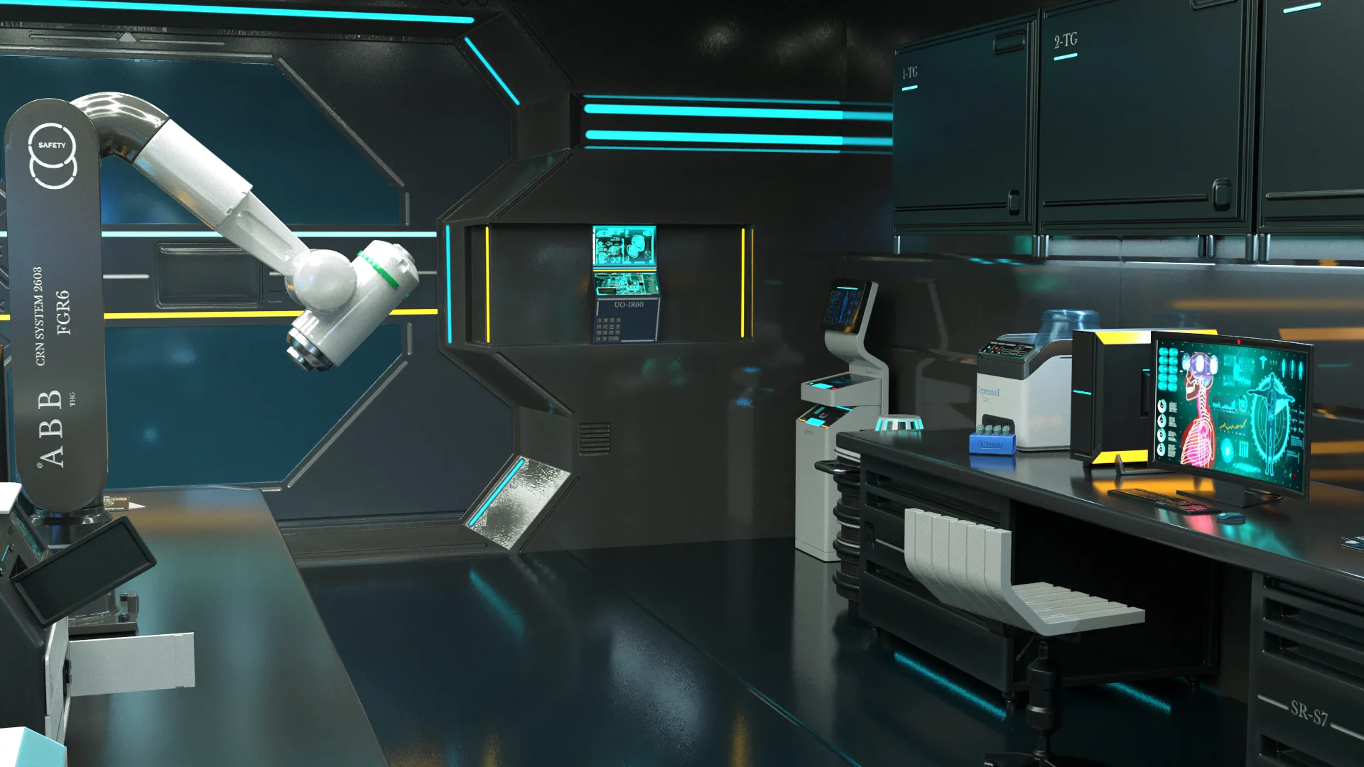 Sci Fi Interior laboratory