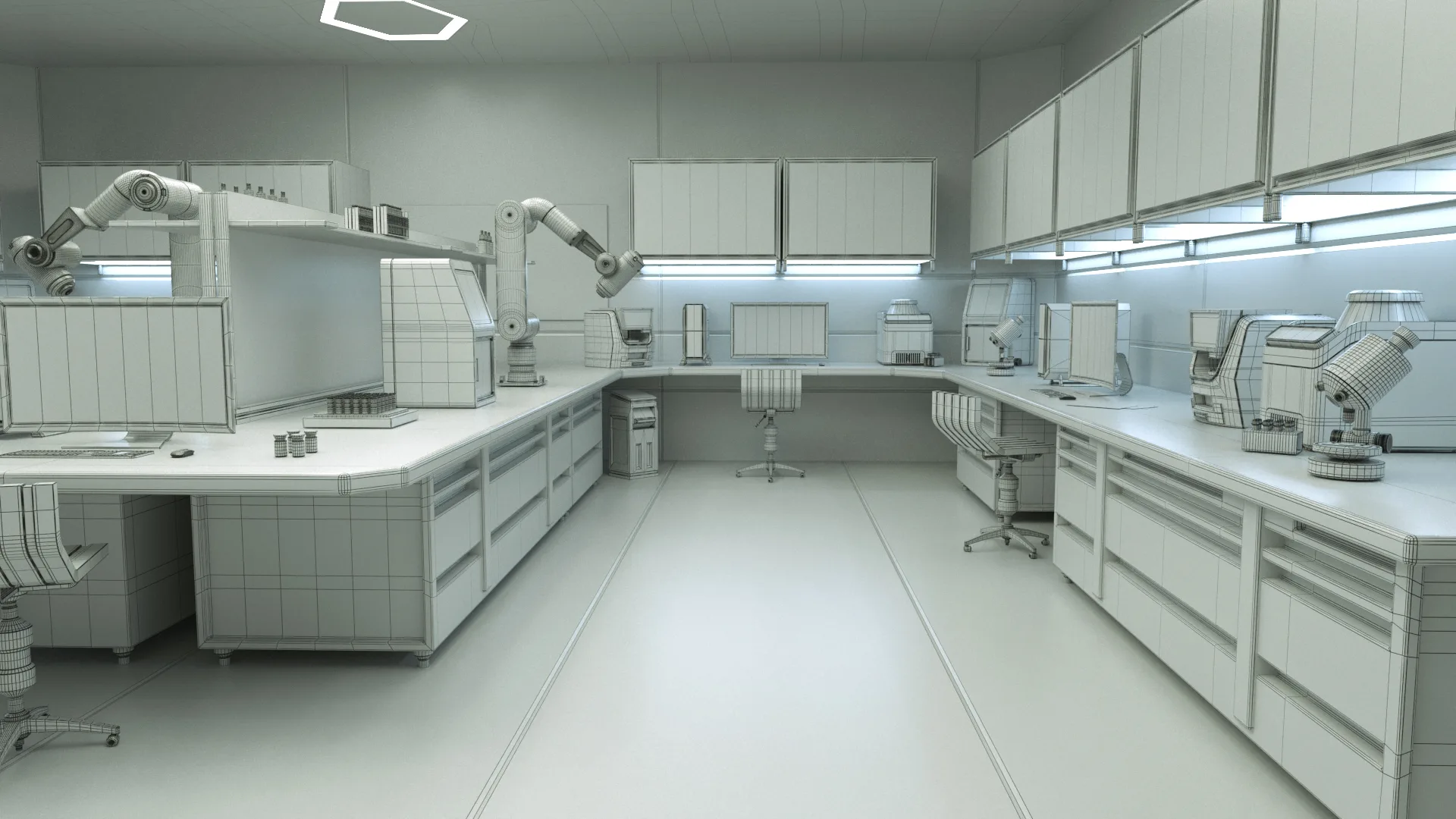 Sci Fi Interior laboratory