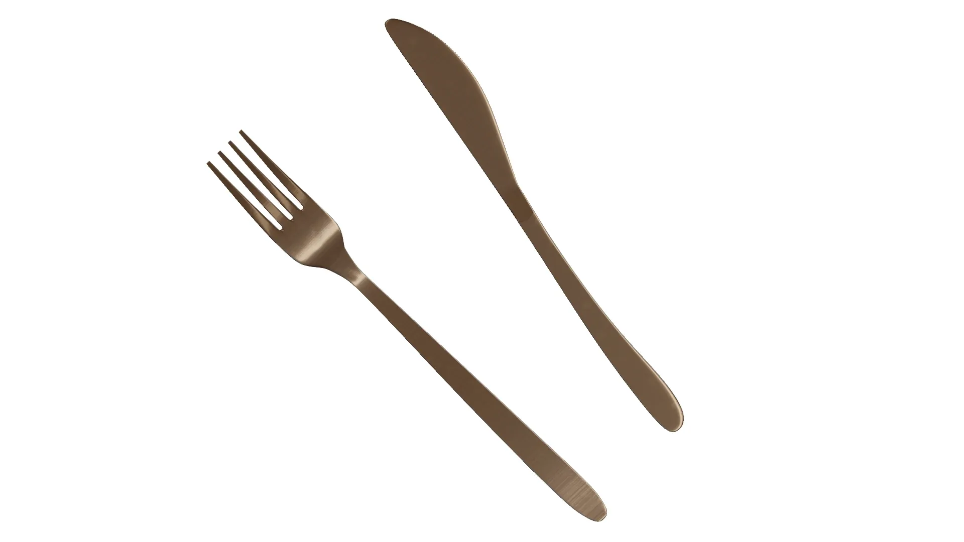 Knife And Fork 3D Model