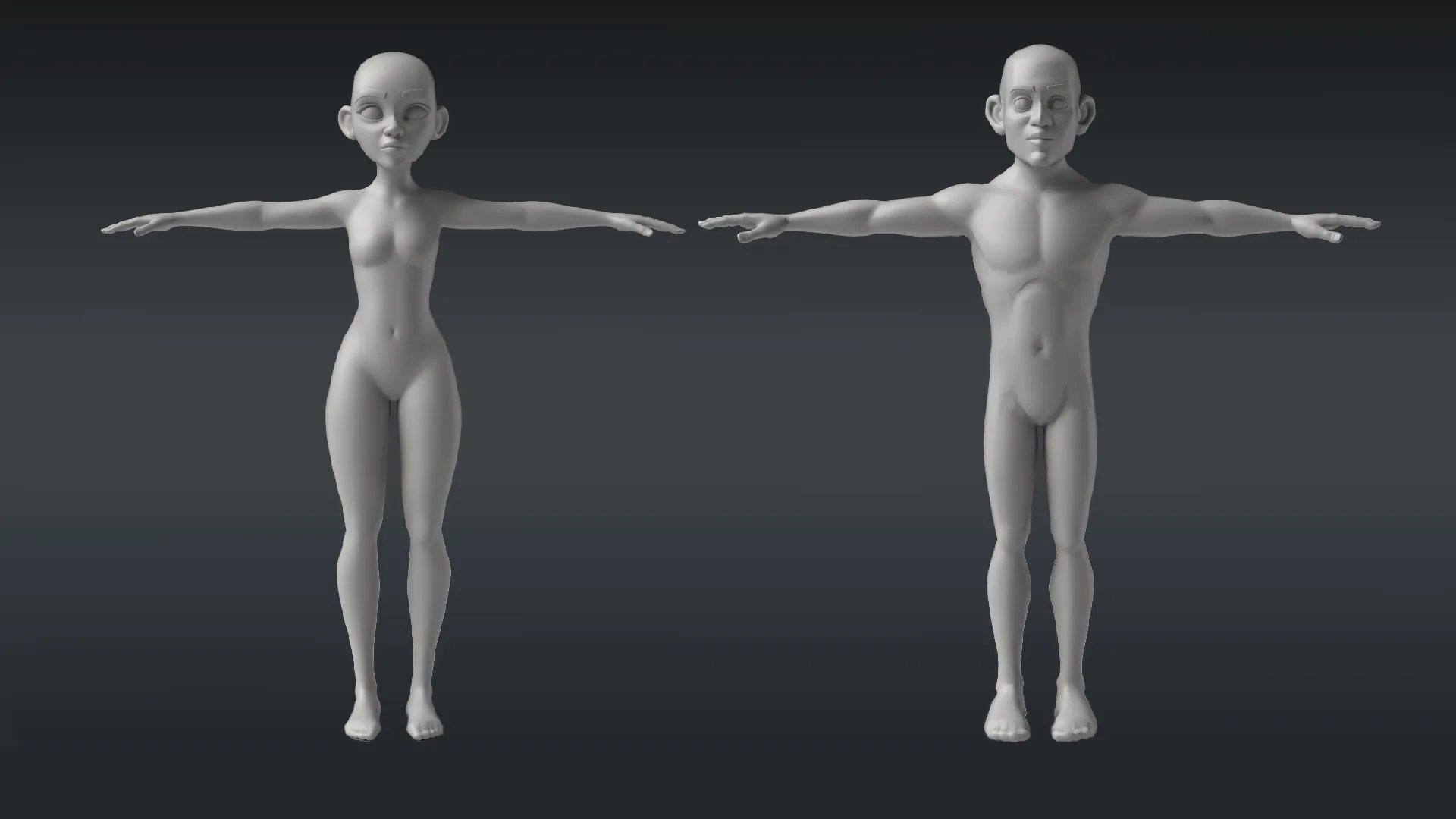 Stylized Character Base Mesh - Volume 1