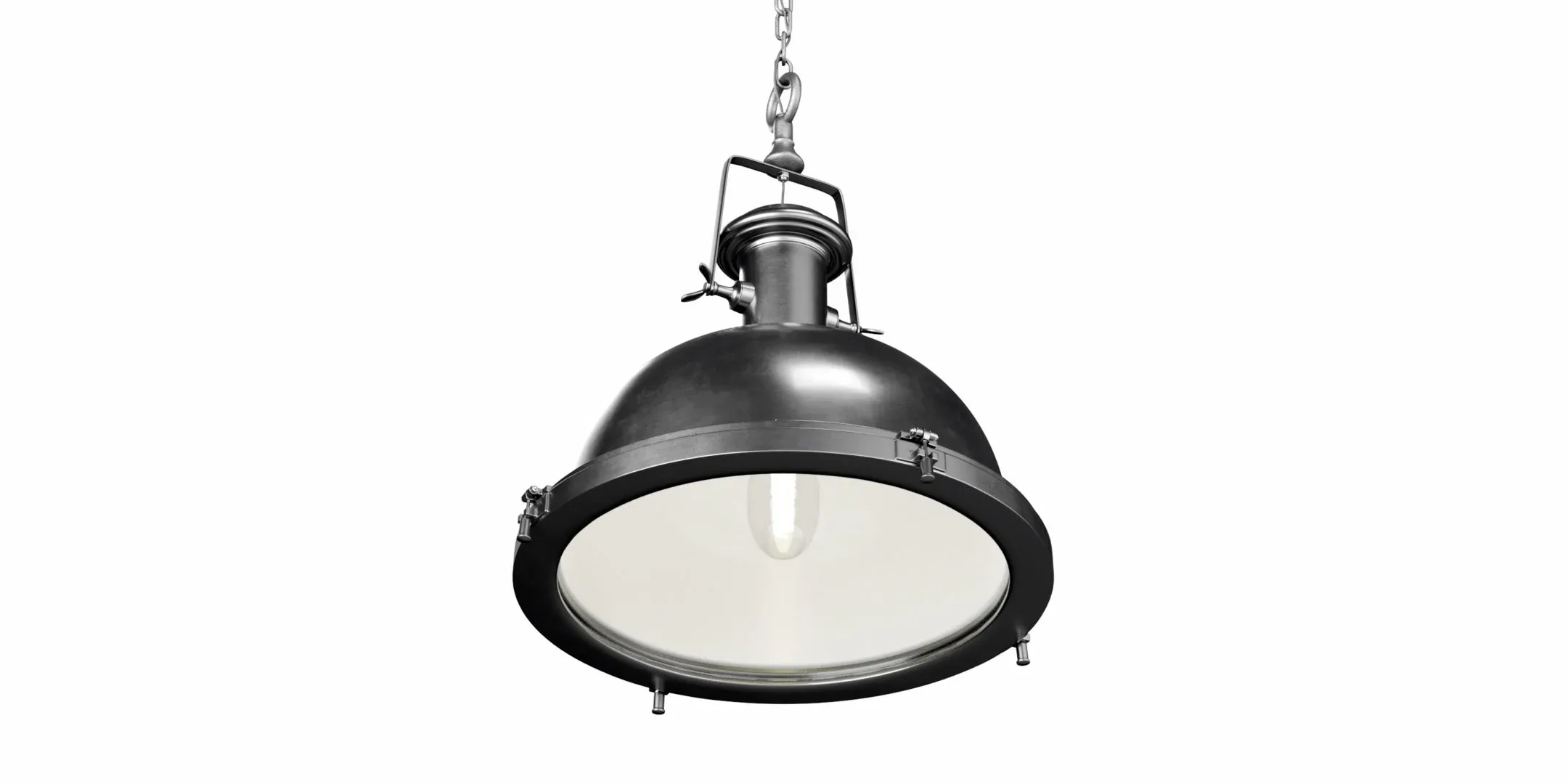 Industrial Style Metallic Ceiling Light